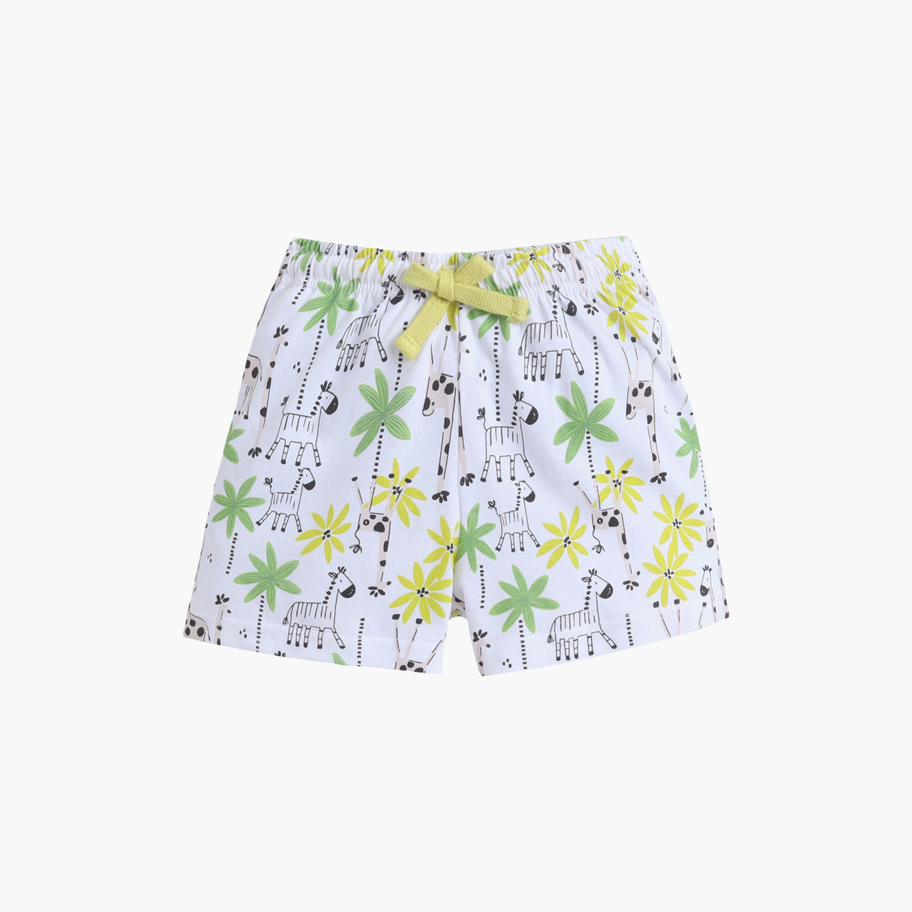 Victor and Jane Nature Printed Cotton T-Shirt & Shorts Set-baby-girls-clothing-nightwear-pyjamasets-image-3