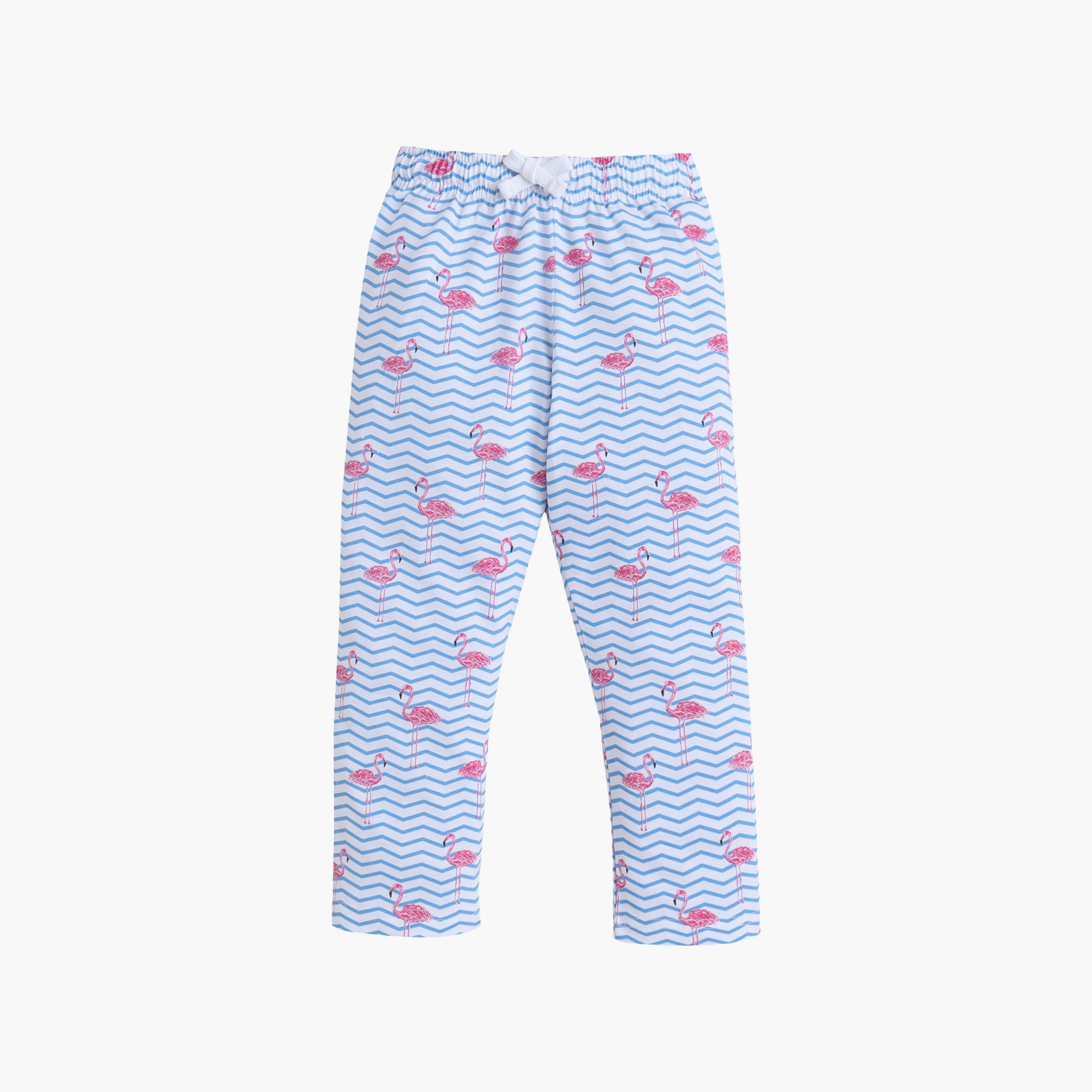 Victor and Jane Flamingo Printed Cotton T-Shirt & Pajama Set-baby-girls-clothing-nightwear-pyjamasets-image-4
