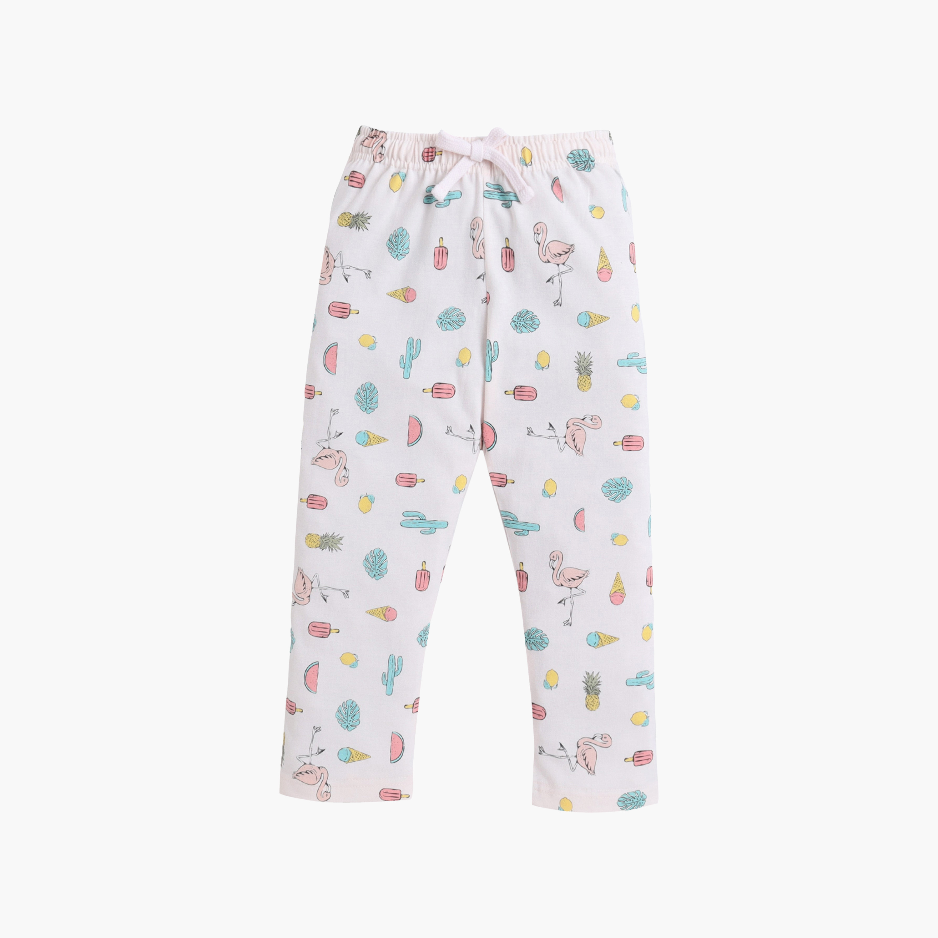 طقم تي شيرت قطني وبيجامة بطبعة "West Coast" من فيكتور آند جين-baby-girls-clothing-nightwear-pyjamasets-image-4