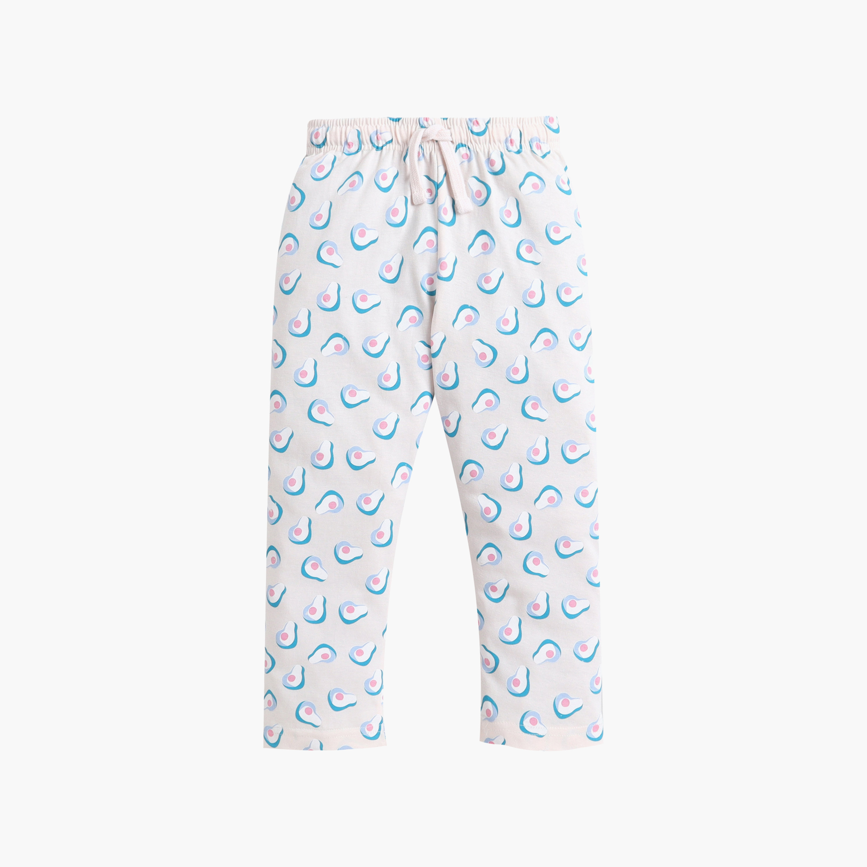 Victor and Jane Cotton Half Sleeves Avocado Printed T-Shirt & Nightwear Pyjama Set-girls-clothing-nightwear-image-6