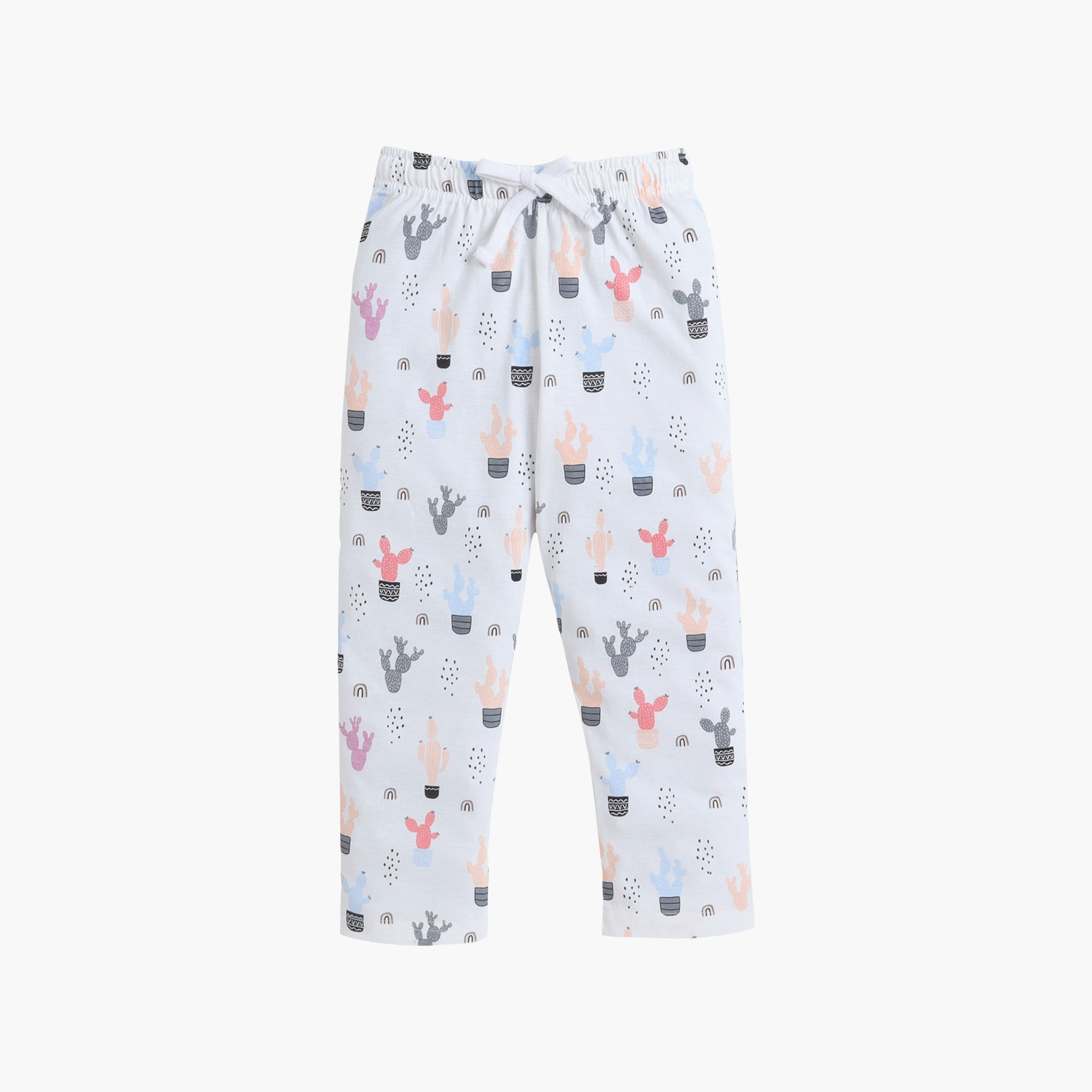 طقم تي شيرت قطني وبيجامة بطبعة صبار من فيكتور آند جين-baby-boys-clothing-rompers-image-4