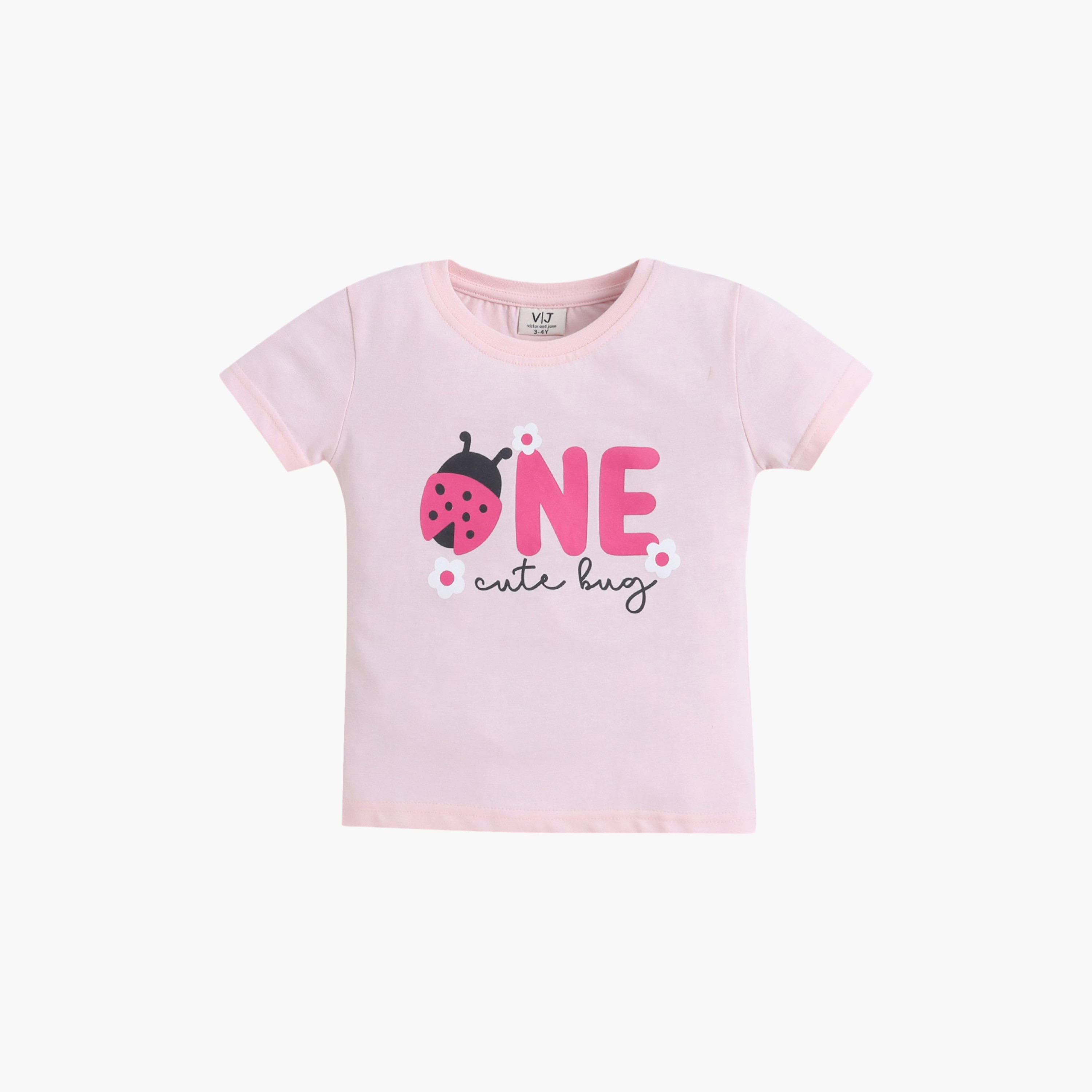 Victor and Jane ONE Printed Cotton T-Shirt & Pajama Set-baby-girls-clothing-nightwear-pyjamasets-image-3