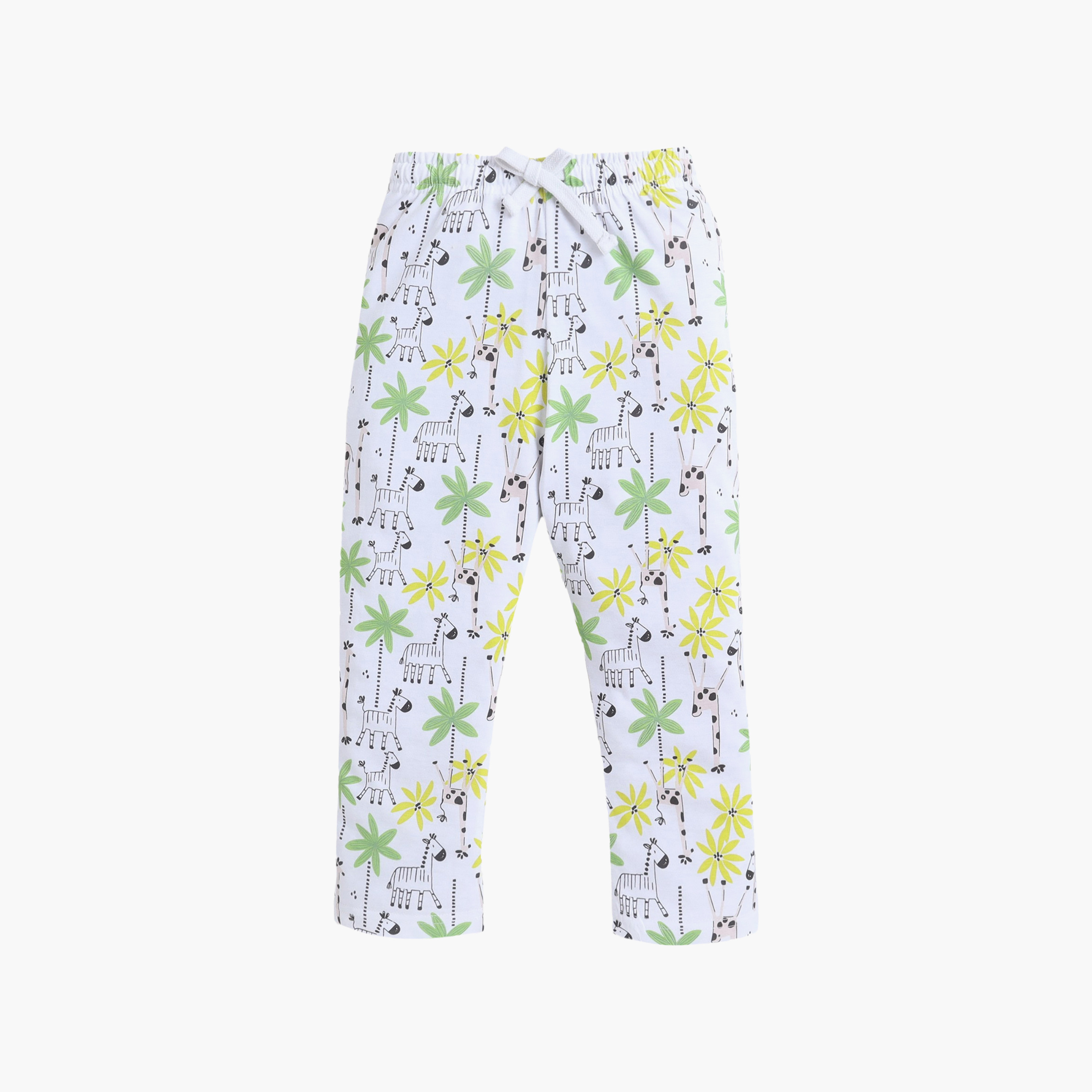 Victor and Jane Nature Printed Cotton T-Shirt & Pajama Set-baby-girls-clothing-nightwear-pyjamasets-image-4