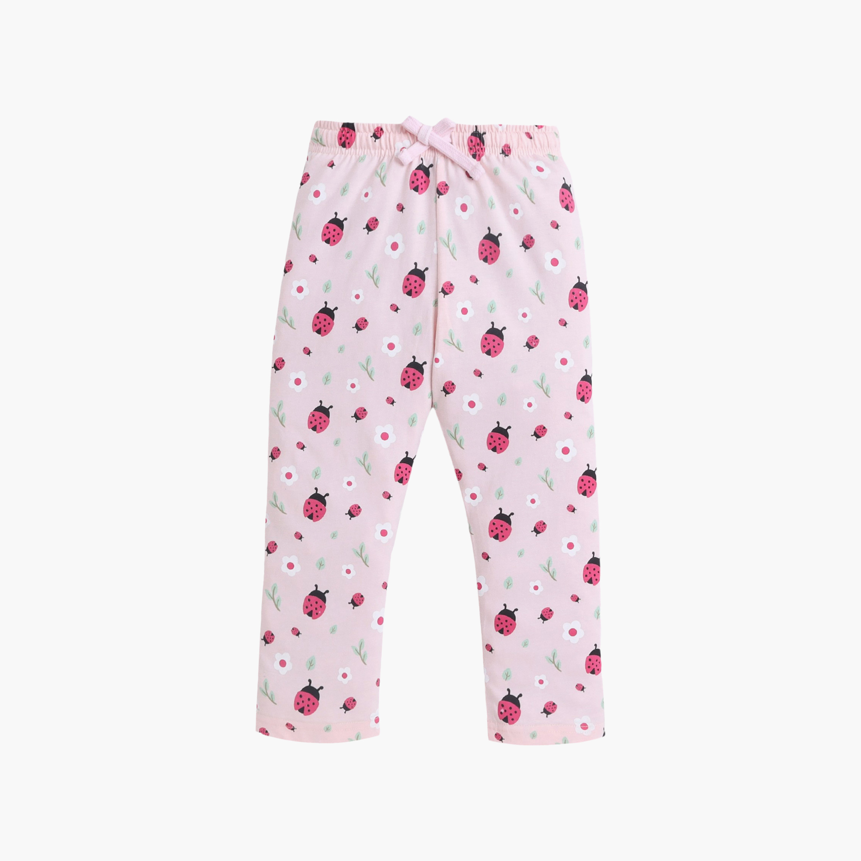 طقم تي شيرت قطني وبيجامة بطبعة فراولة من فيكتور آند جين-girls-clothing-nightwear-image-4