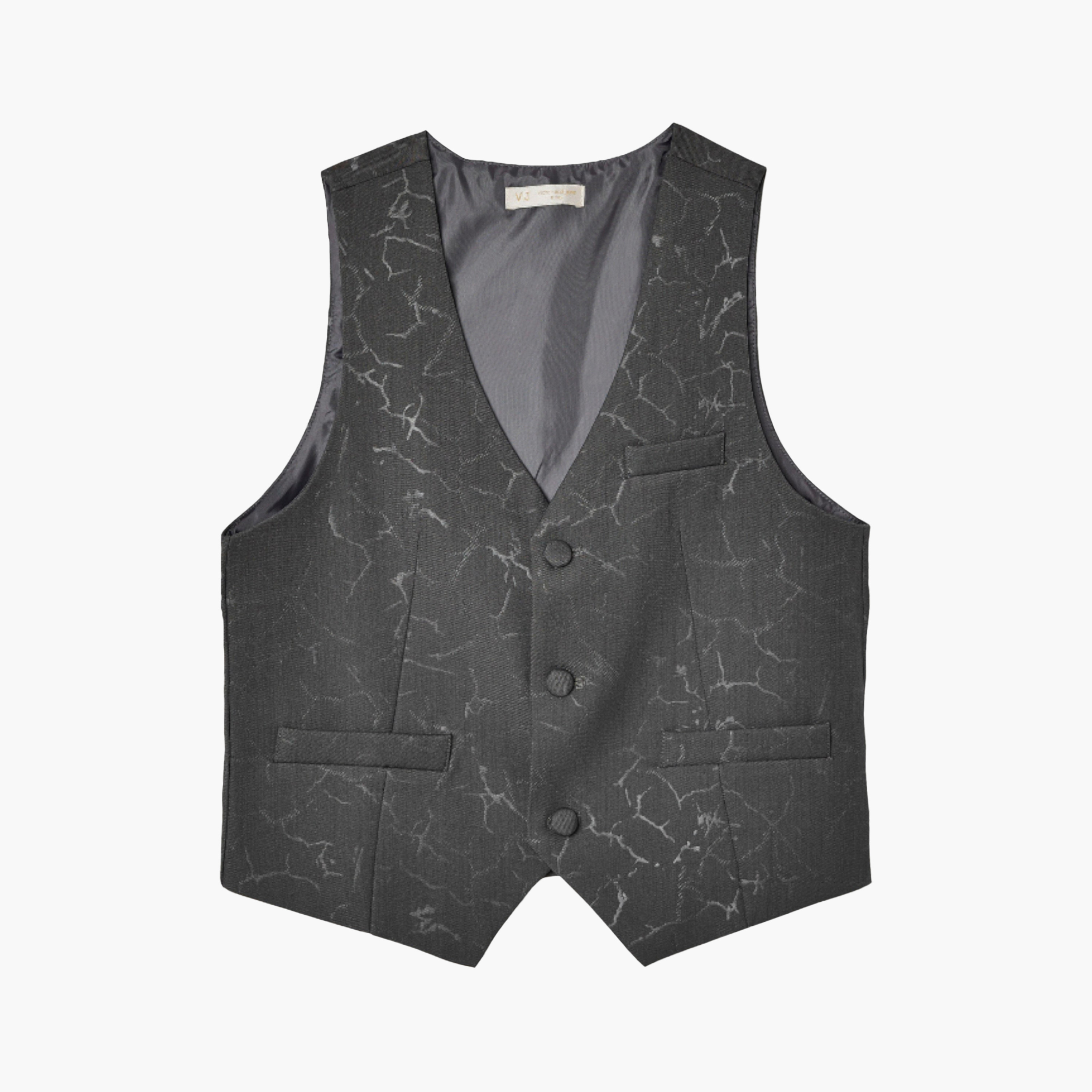 طقم 4 قطع قميص بأكمام كاملة مع فيست ويست كوت وبنطال من فيكتور أند جين-boys-clothing-setsandcoords-image-10