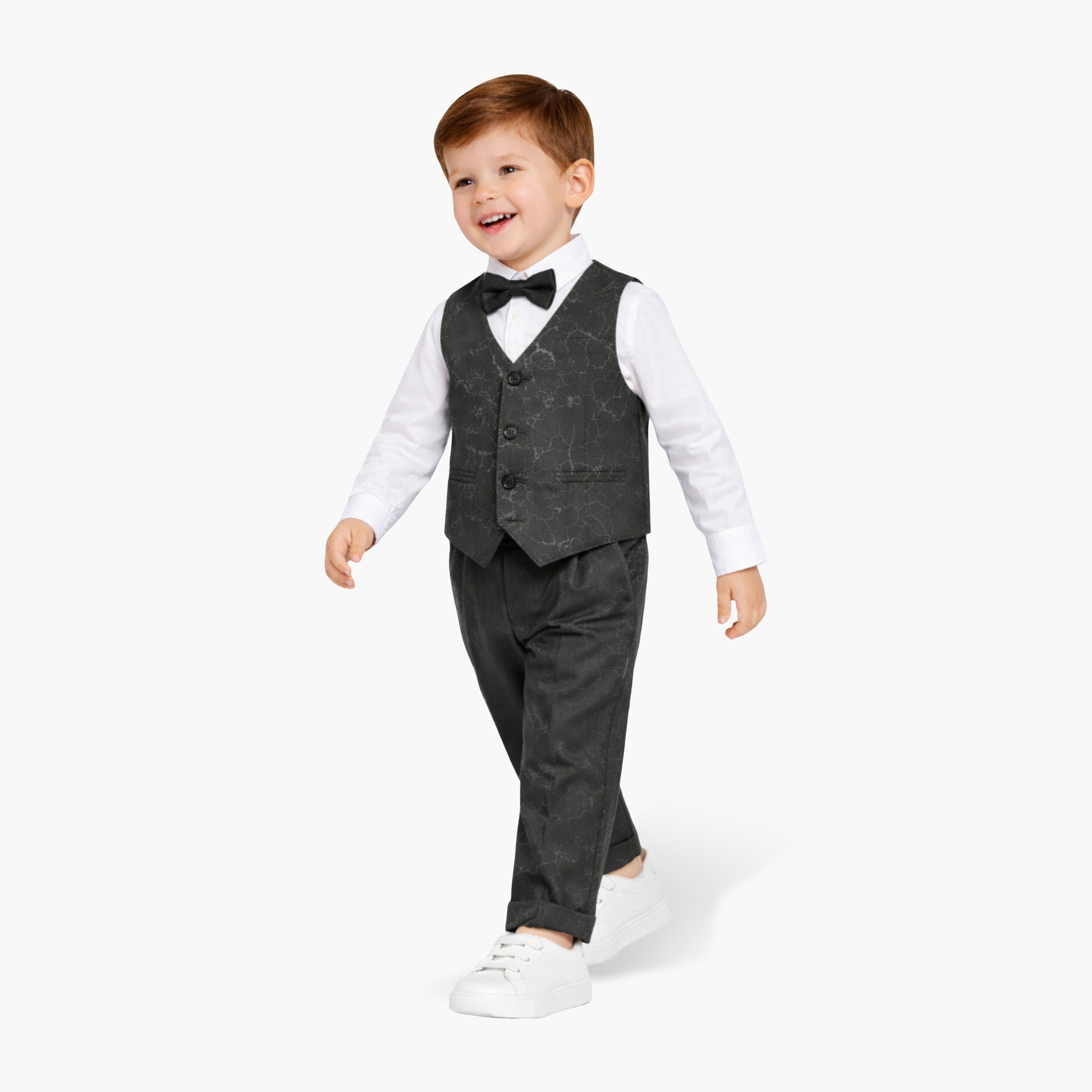 طقم 4 قطع قميص بأكمام كاملة مع فيست ويست كوت وبنطال من فيكتور أند جين-boys-clothing-setsandcoords-image-5