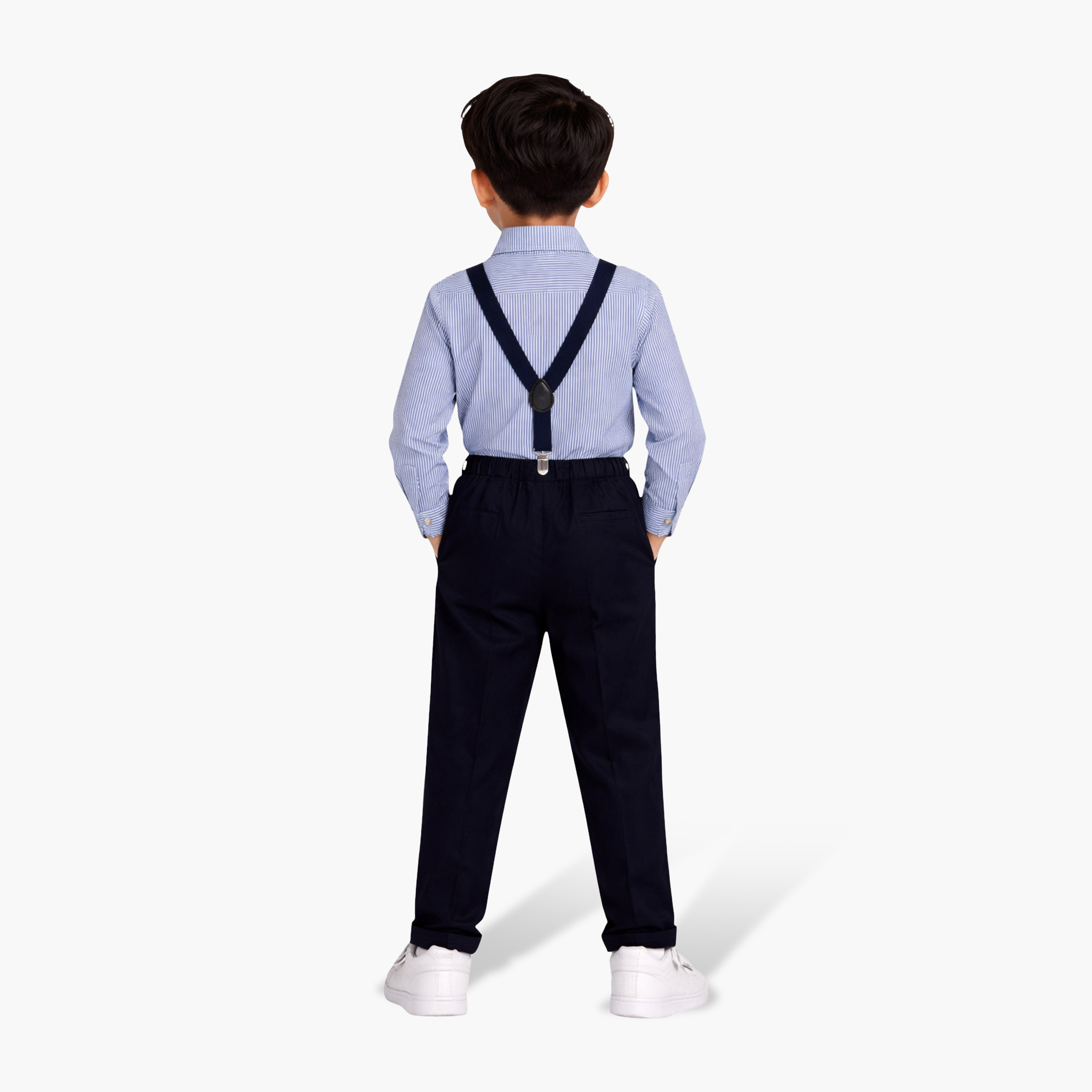 طقم رسمي مكون من قميص، بنطلون، حمالات وربطة عنق "بو تاي" من فيكتور آند جين-boys-clothing-setsandcoords-image-2
