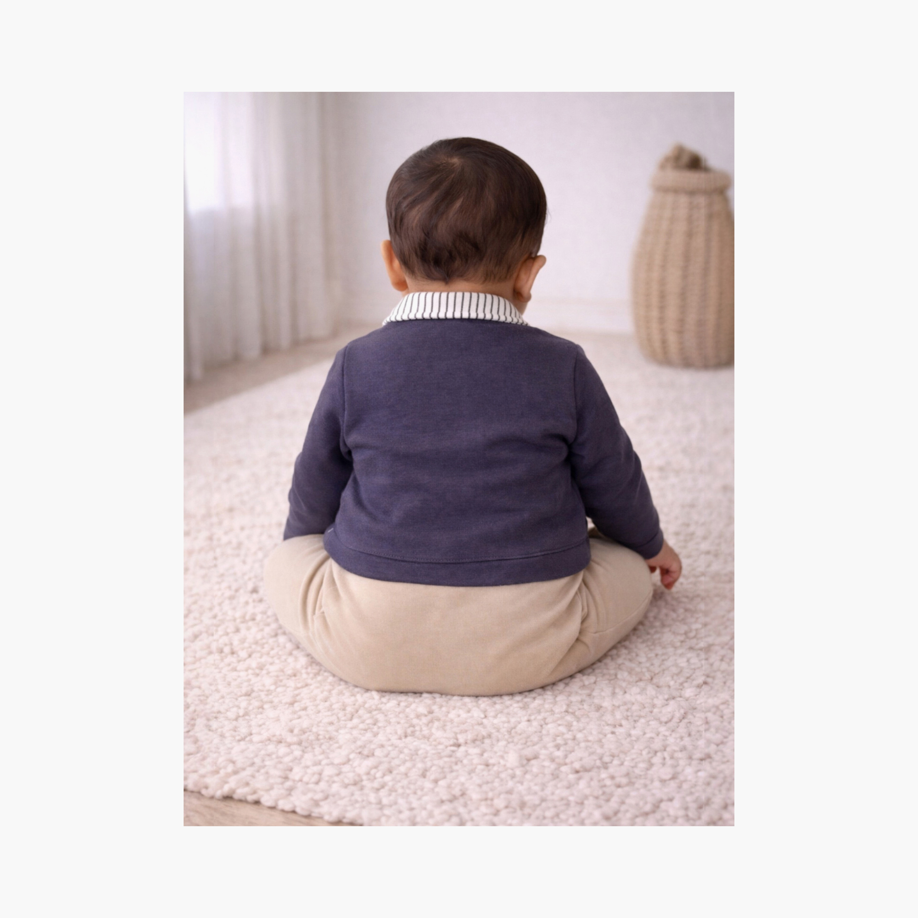 طقم رومبير مكون من كارديجان وربطة عنق من فيكتور آند جين-baby-boys-clothing-rompers-image-5