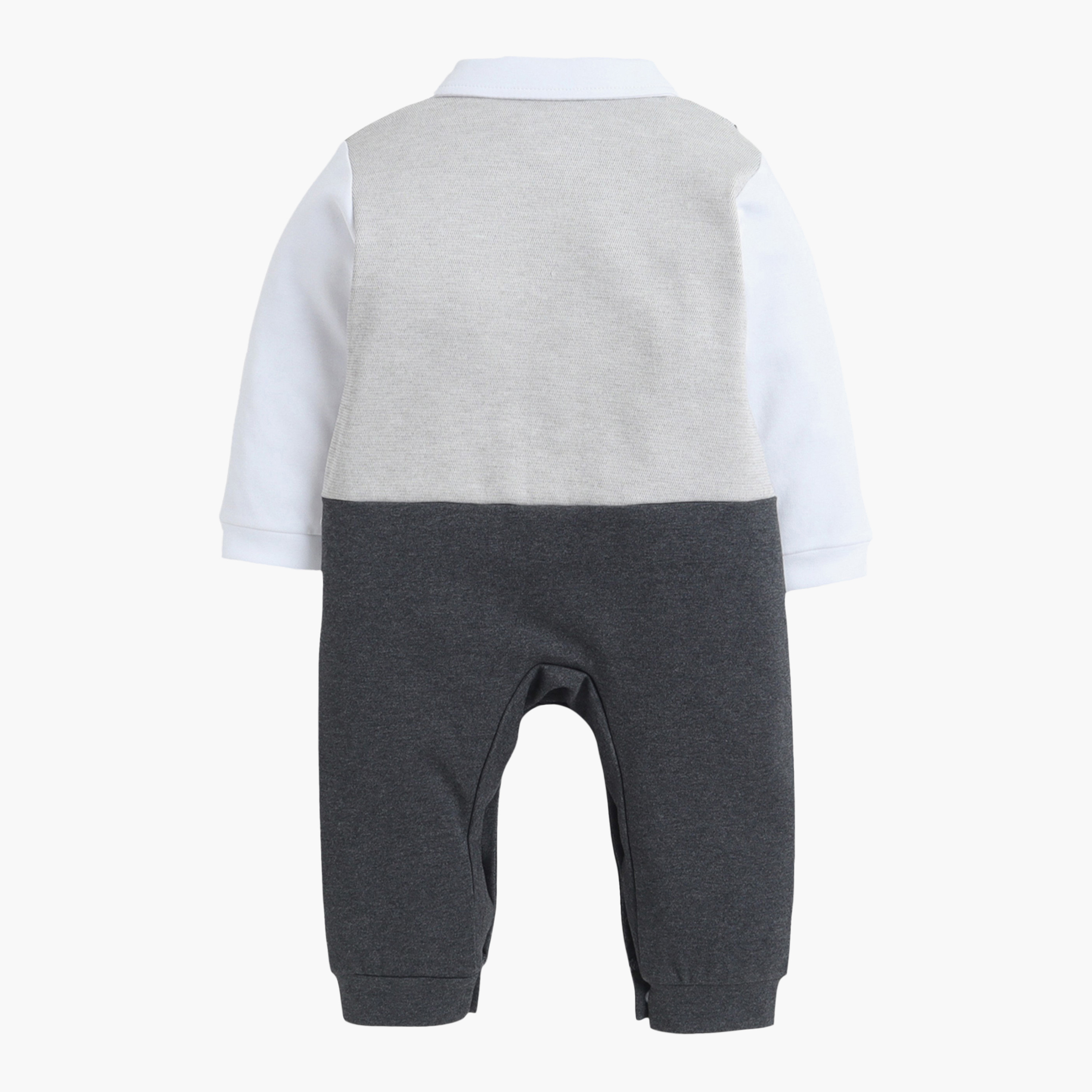 Victor and Jane Blazer, Shirt & Bow Tie Mock Rompers Set-baby-girls-clothing-nightwear-pyjamasets-image-3