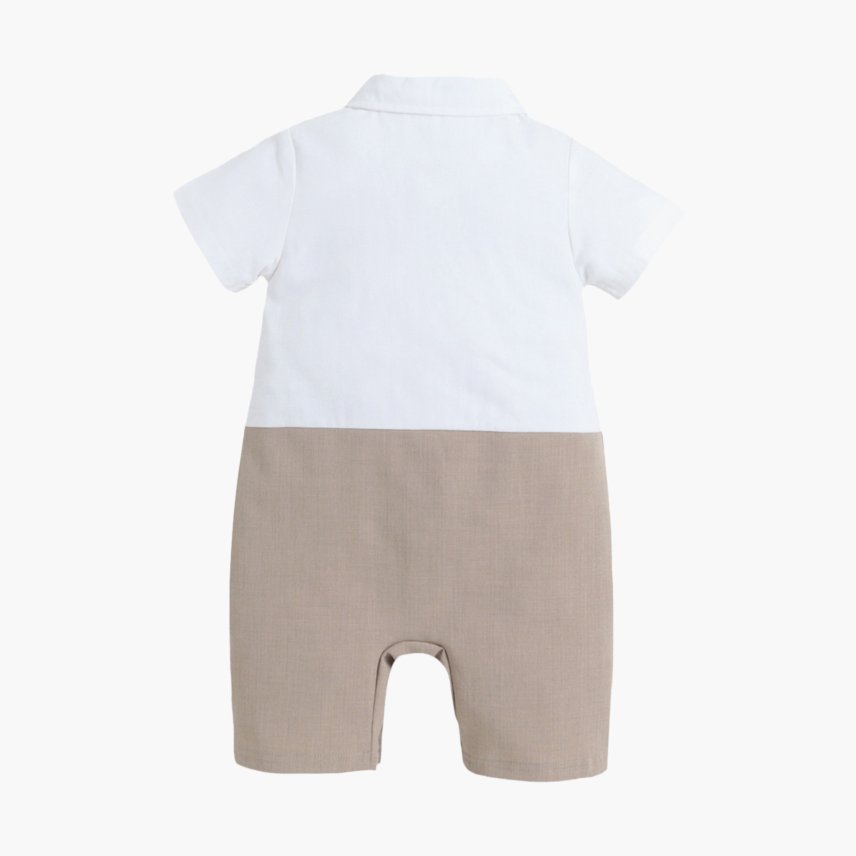 Victor and Jane Waistcoat, Shirt & Bow Tie Mock Rompers Set-baby-boys-clothing-rompers-image-3