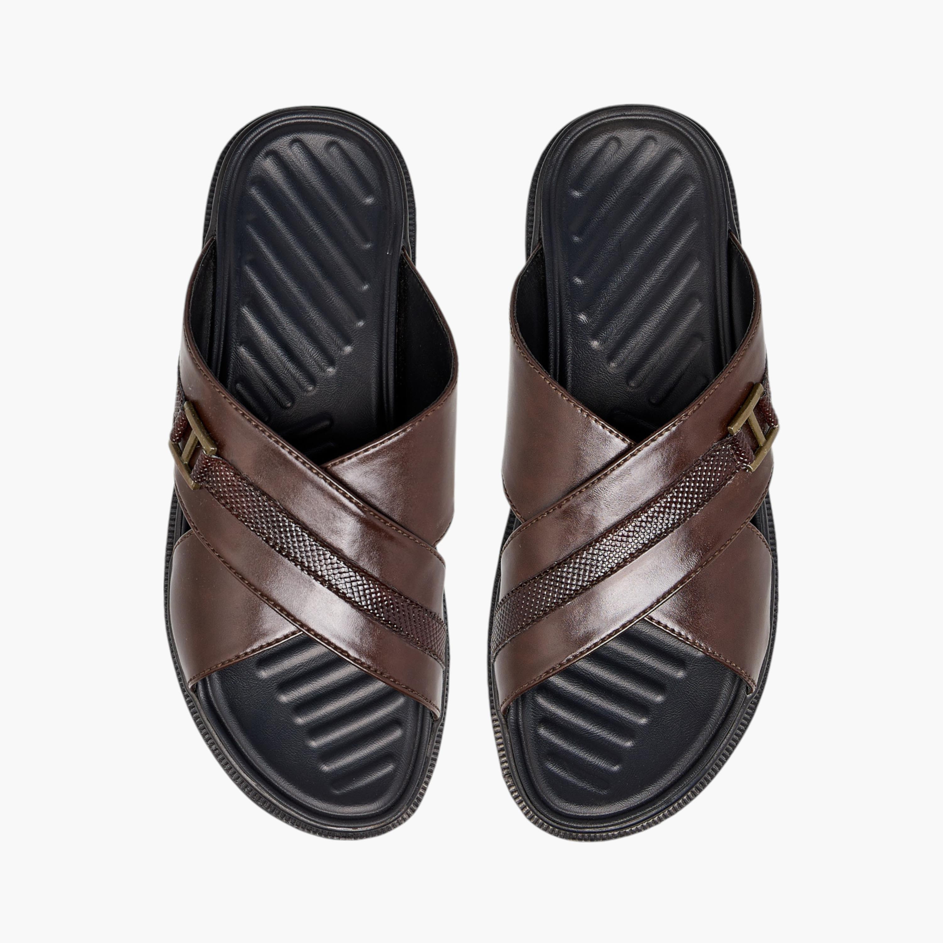 LBL by Shoexpress Cross Strap Slip-On Comfort Sandals-men-shoes-sandals-image-1
