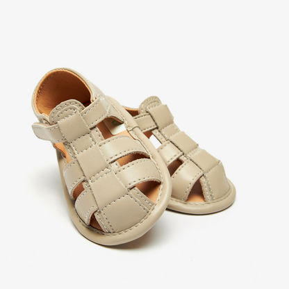 Barefeet Fisherman Flat Sandals with Hook and Loop Closure-Baby Boy%27s Booties-image-3