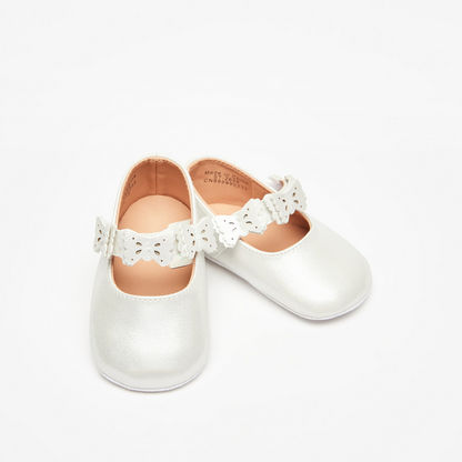 Barefeet Butterfly Accented Mary Jane Shoes with Hook and Loop Closure-Baby Girl%27s Shoes-image-2
