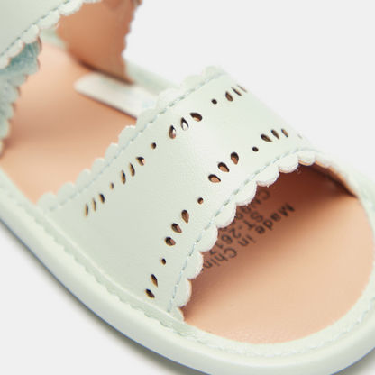 Barefeet Laser Cut Flat Sandal Booties with Hook and Loop Closure-Baby Girl%27s Booties-image-3