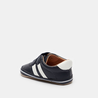 Barefeet Panel Detail Sneakers with Hook and Loop Closure-Baby Boy%27s Shoes-image-2