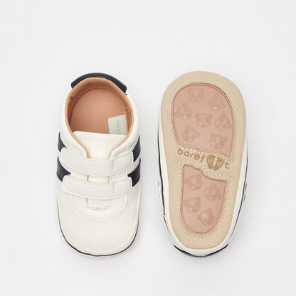 Barefeet Panel Detail Sneakers with Hook and Loop Closure-Baby Boy%27s Shoes-image-4