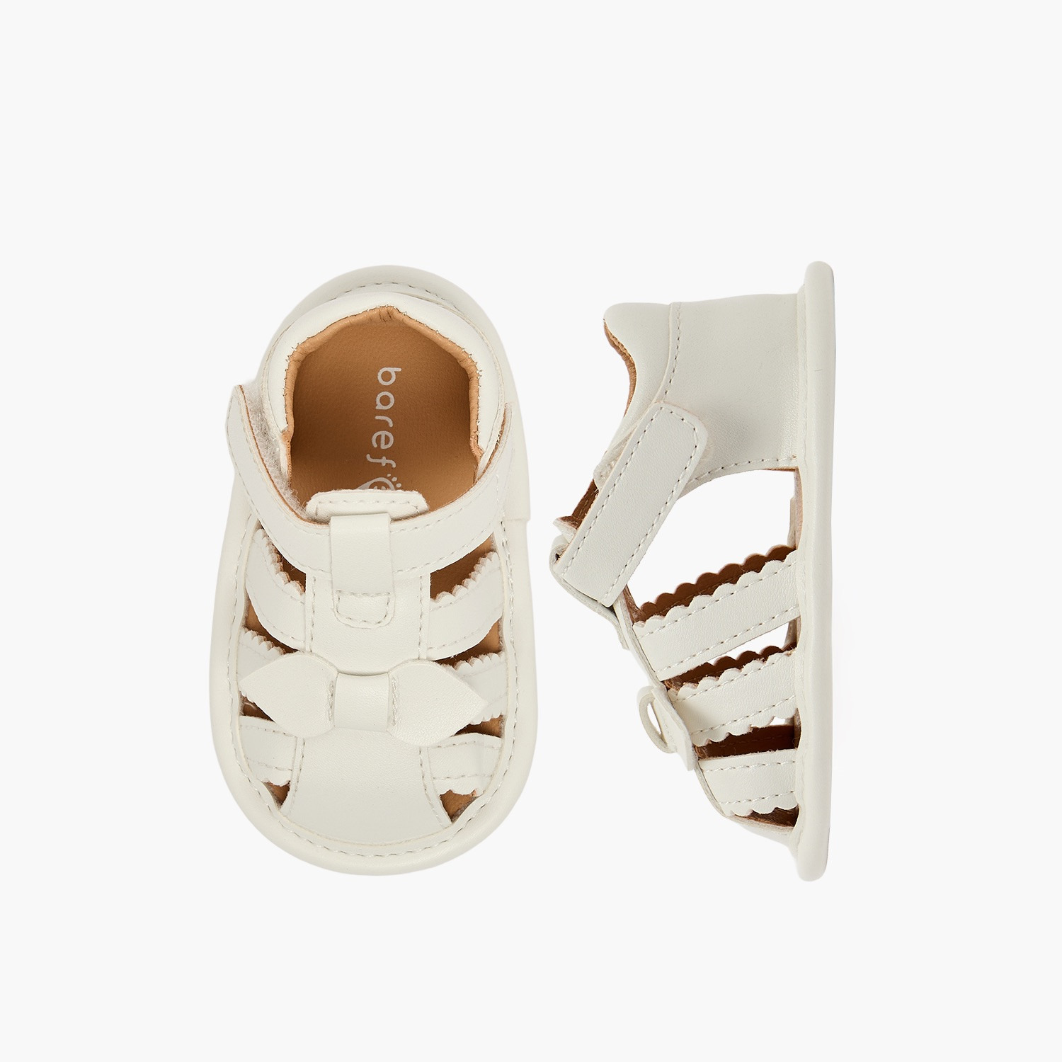 حذاء بوت بشريط لاصق للإغلاق من بيرفيت-baby-girls-shoes-booties-image-1