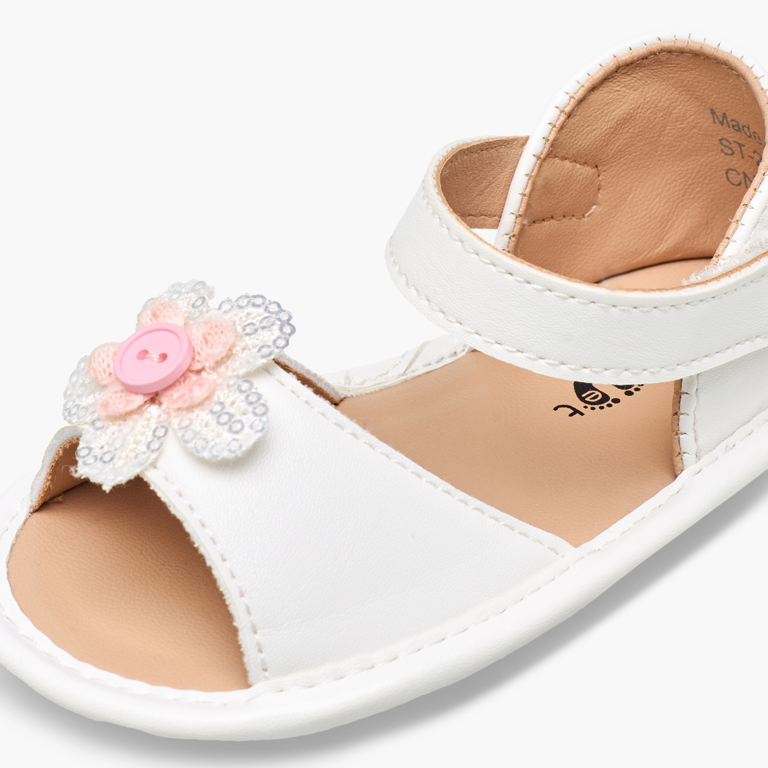 Barefeet Booties with Hook & Loop Closure-baby-girls-shoes-booties-image-4