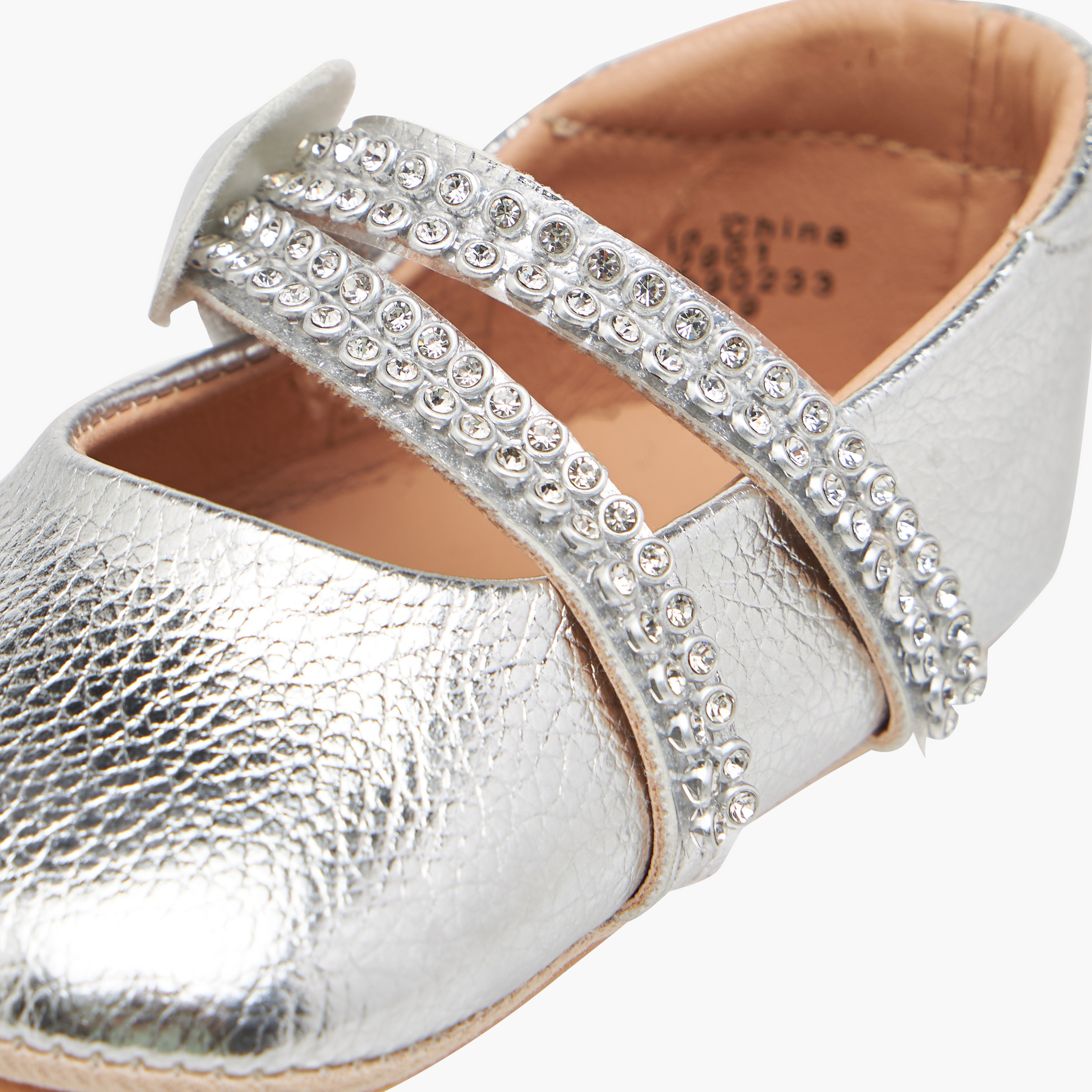 Barefeet Embellished Booties with Hook and Loop Closure-baby-girls-shoes-booties-image-4