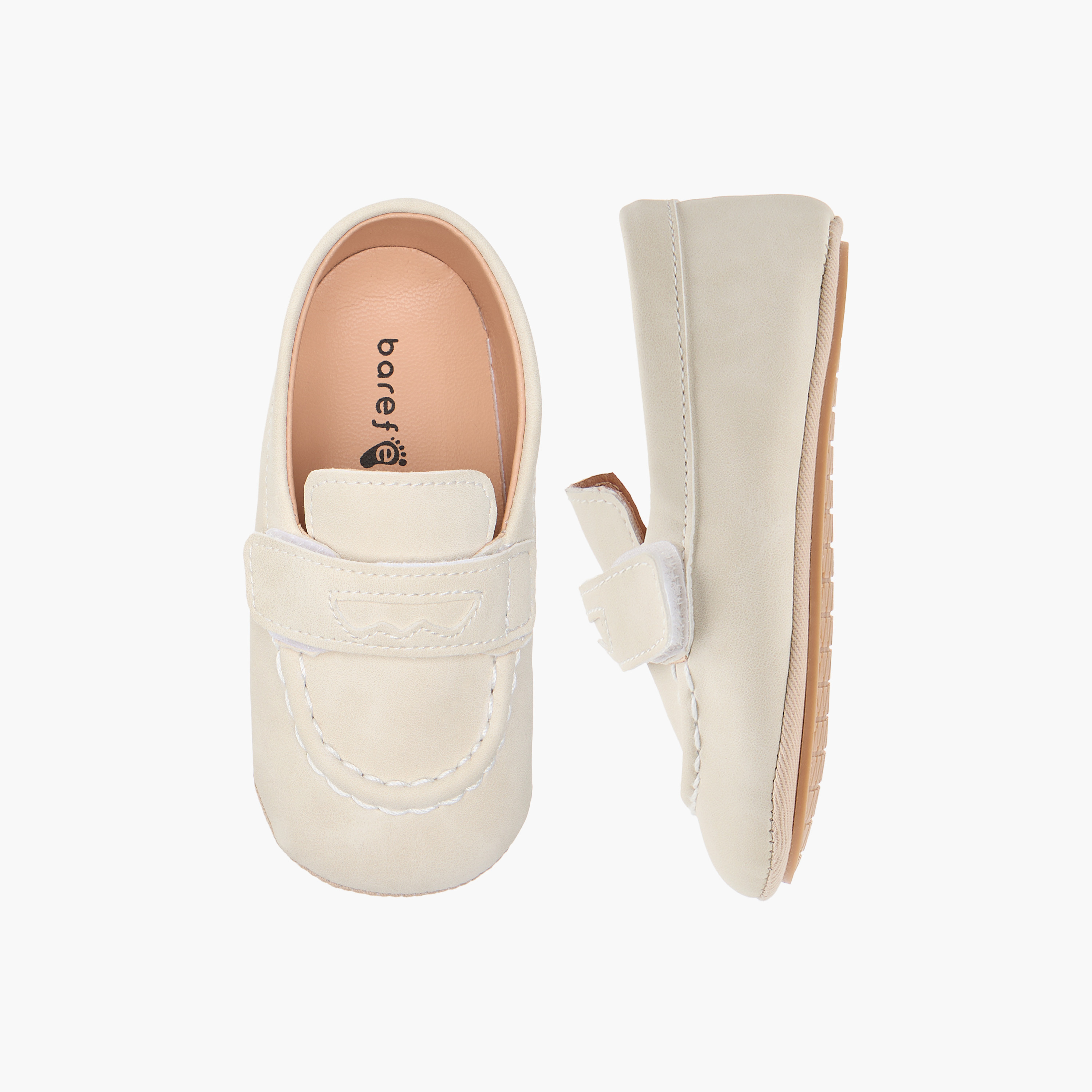 حذاء بتفاصيل درزات وبشريط إغلاق لاصق من بيرفيت-baby-boys-shoes-closedshoes-image-1