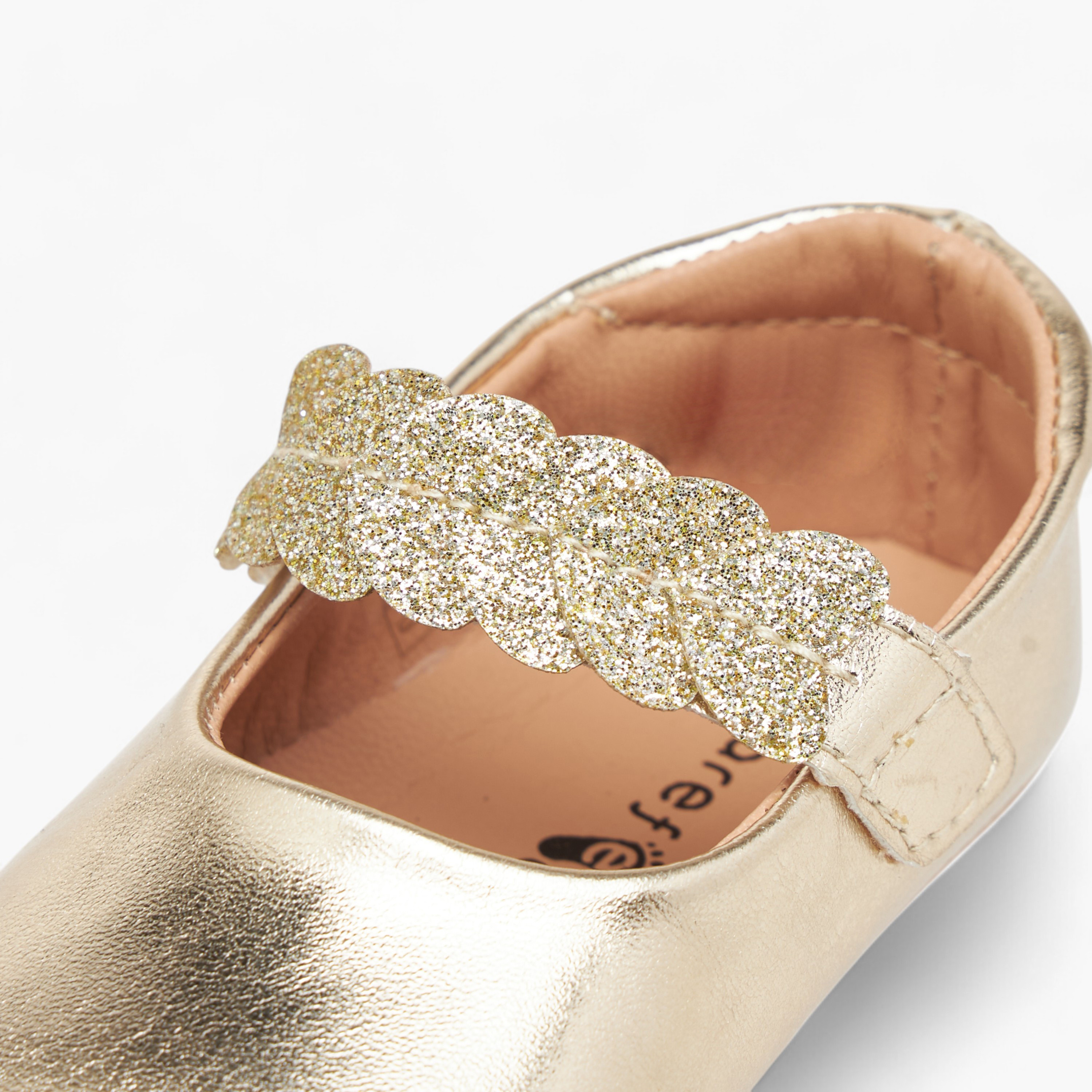 Barefeet Embellished Booties with Hook and Loop Closure-baby-girls-shoes-booties-image-4