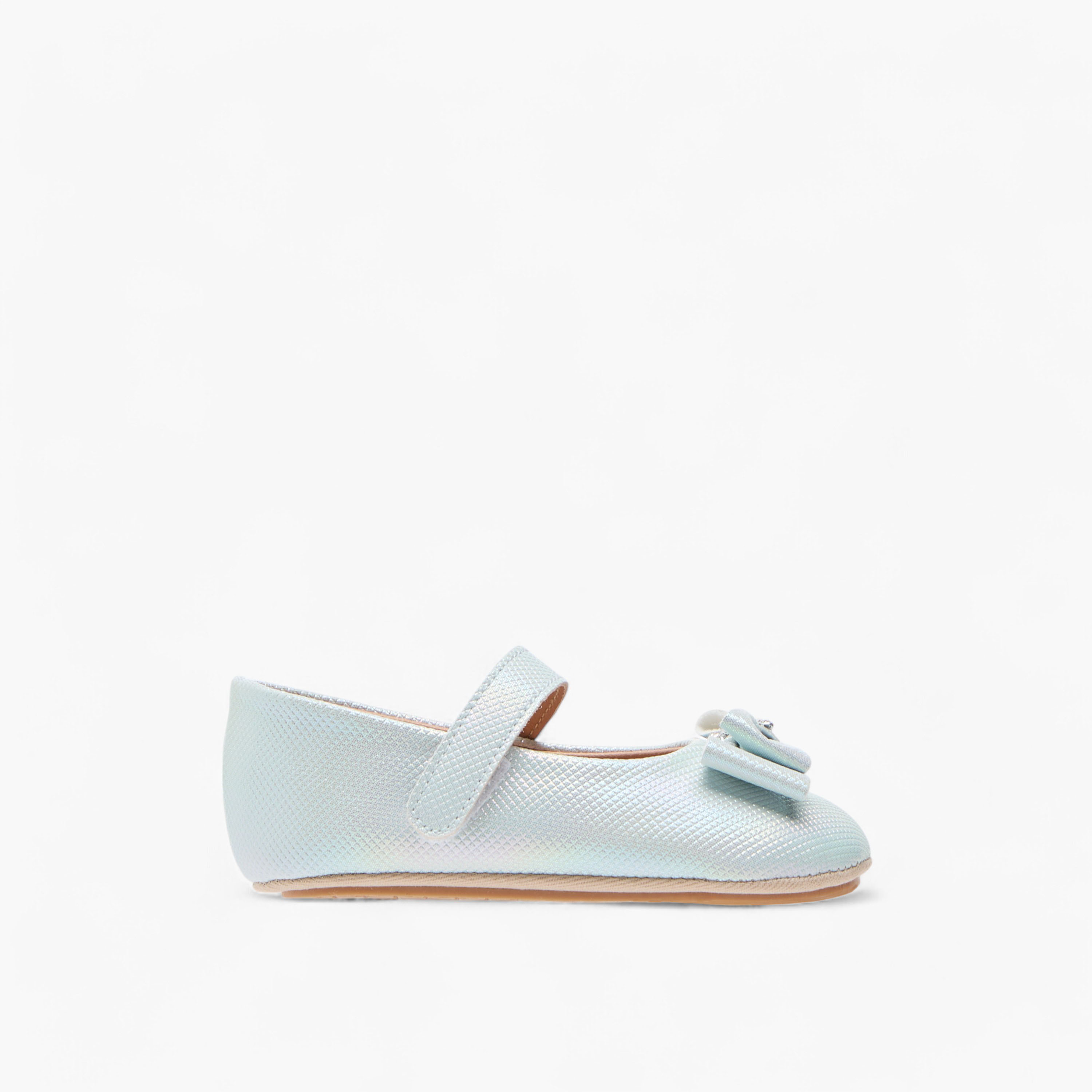 Barefeet Bow Accent Shoes with Hook and Loop Closure-baby-girls-shoes-closedshoes-image-3