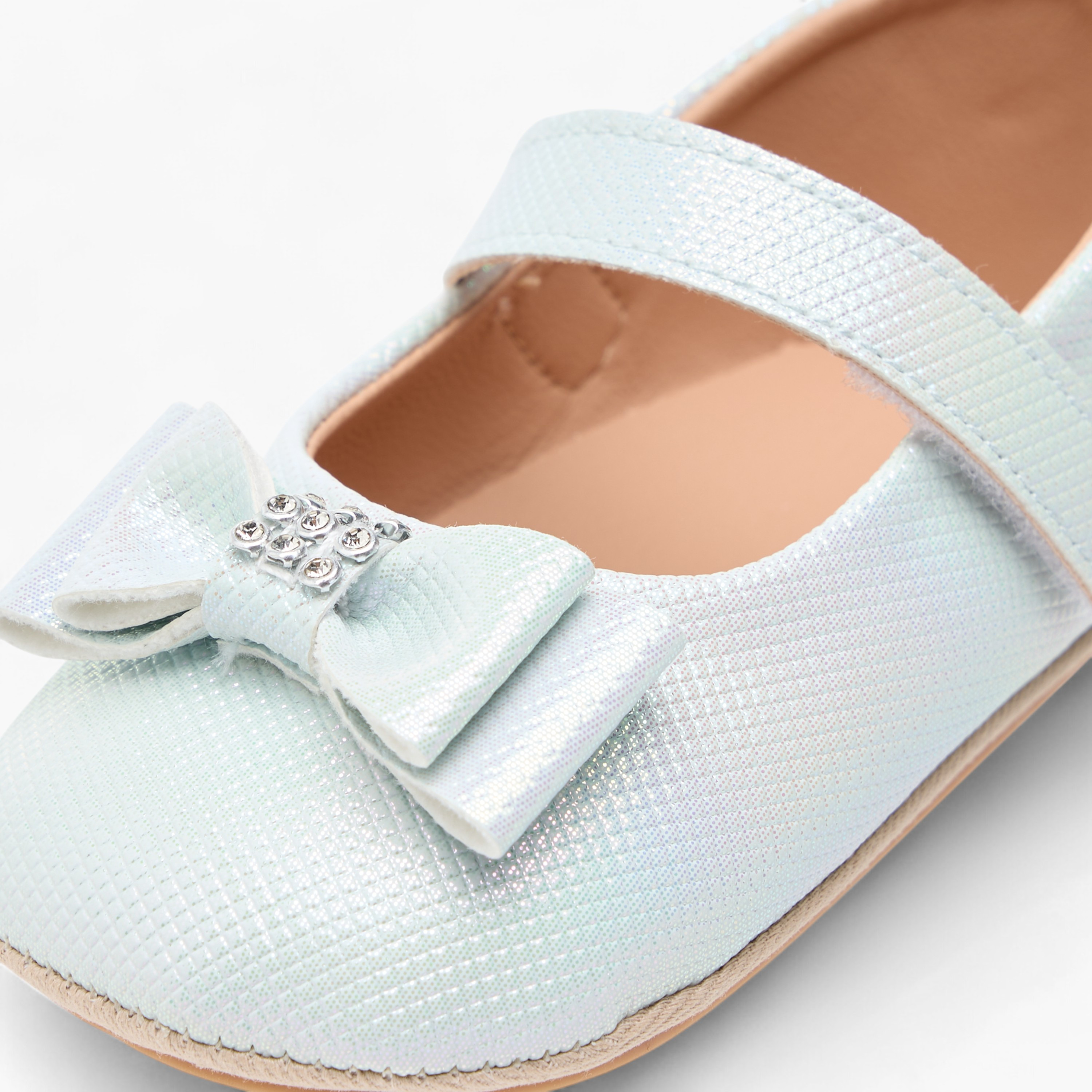 Barefeet Bow Accent Shoes with Hook and Loop Closure-baby-girls-shoes-closedshoes-image-4