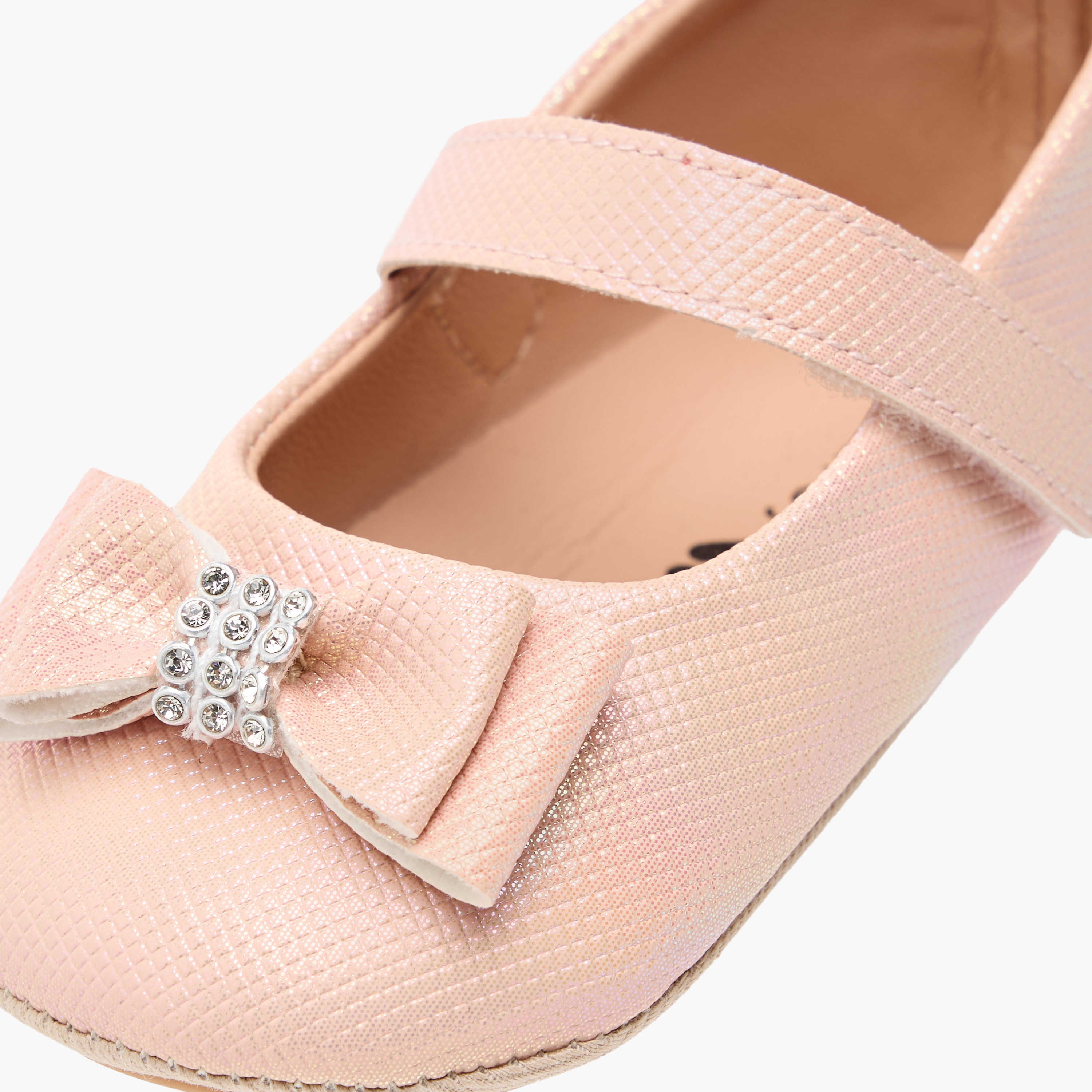 Barefeet Bow Accent Shoes with Hook and Loop Closure-baby-girls-shoes-closedshoes-image-4