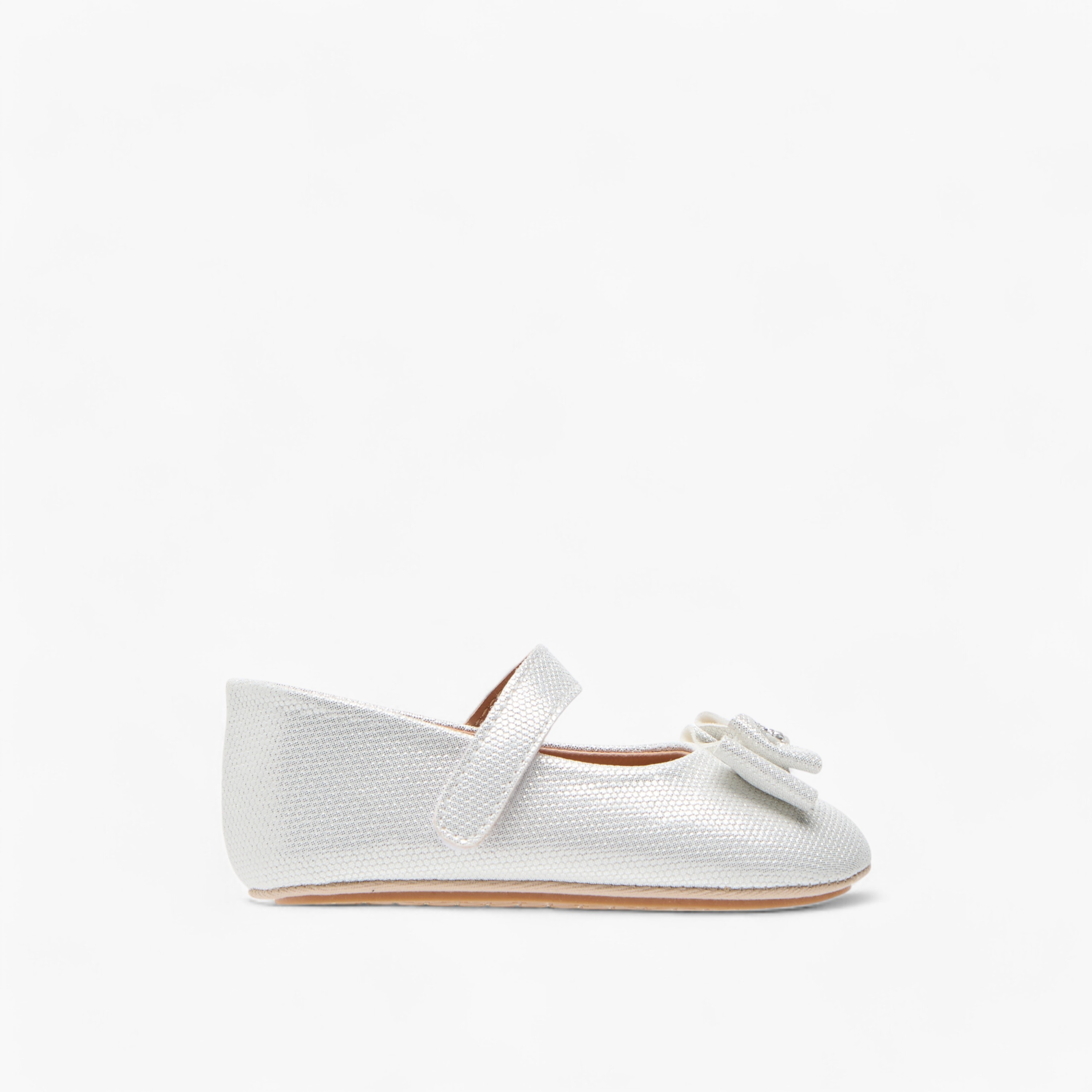 Barefeet Bow Accent Shoes with Hook and Loop Closure-baby-girls-shoes-closedshoes-image-3