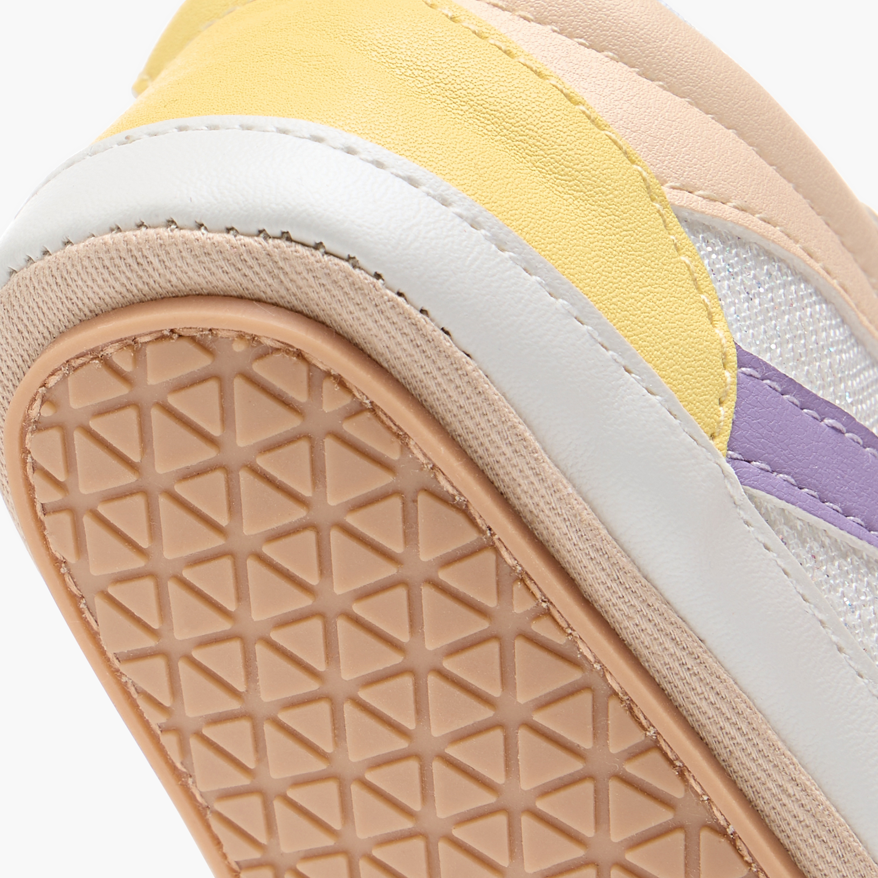 Barefeet Colourblock Shoes with Hook and Loop Closure-baby-girls-shoes-closedshoes-image-5