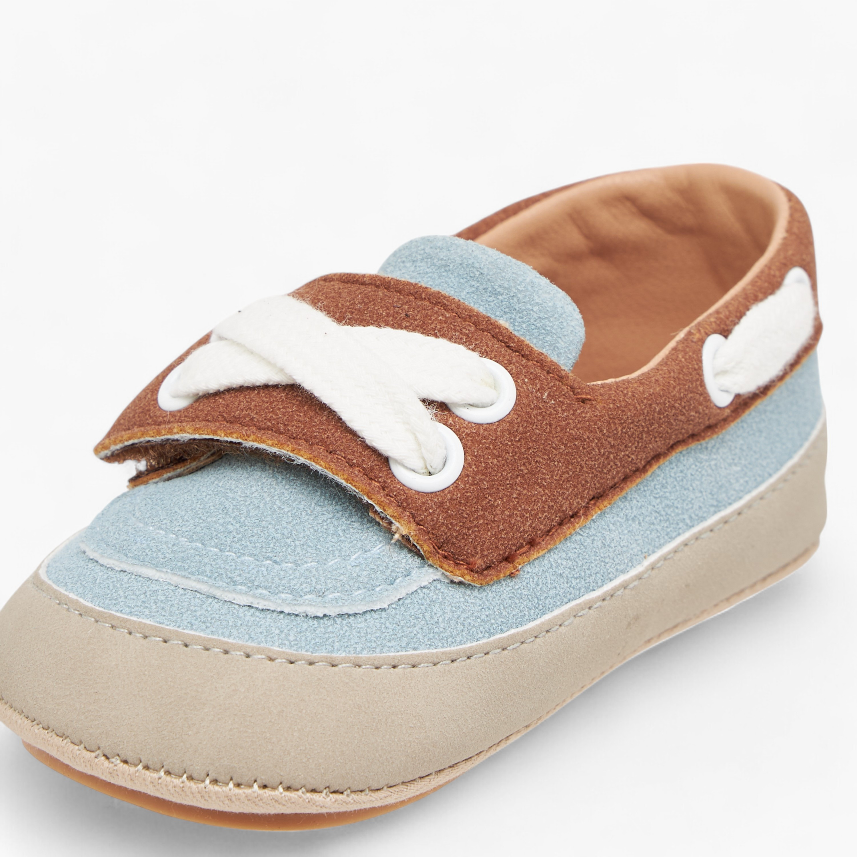 Barefeet Colourblock Booties with Hook and Loop Closure-baby-boys-shoes-booties-image-4