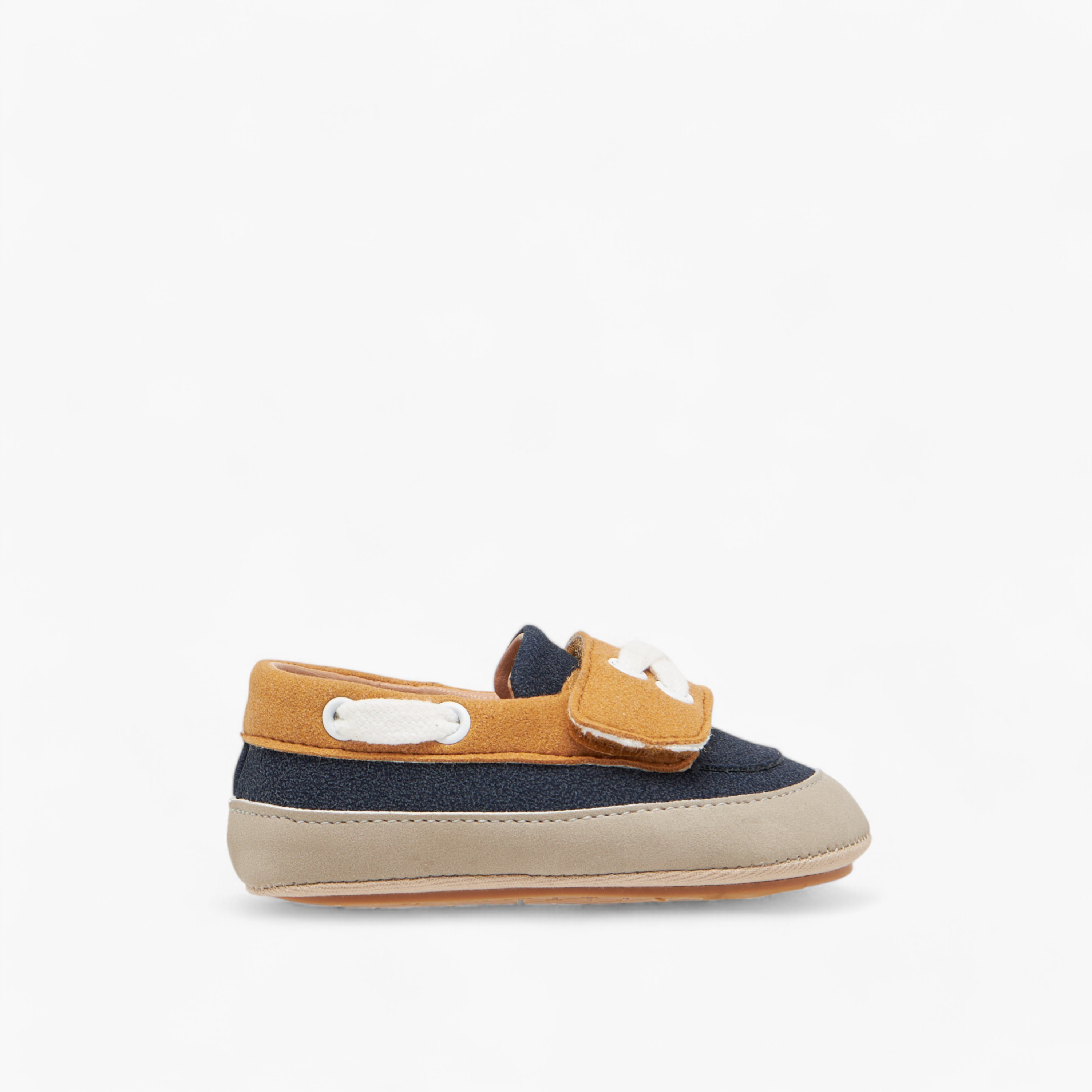 Barefeet Colourblock Booties with Hook and Loop Closure-baby-boys-shoes-booties-image-3