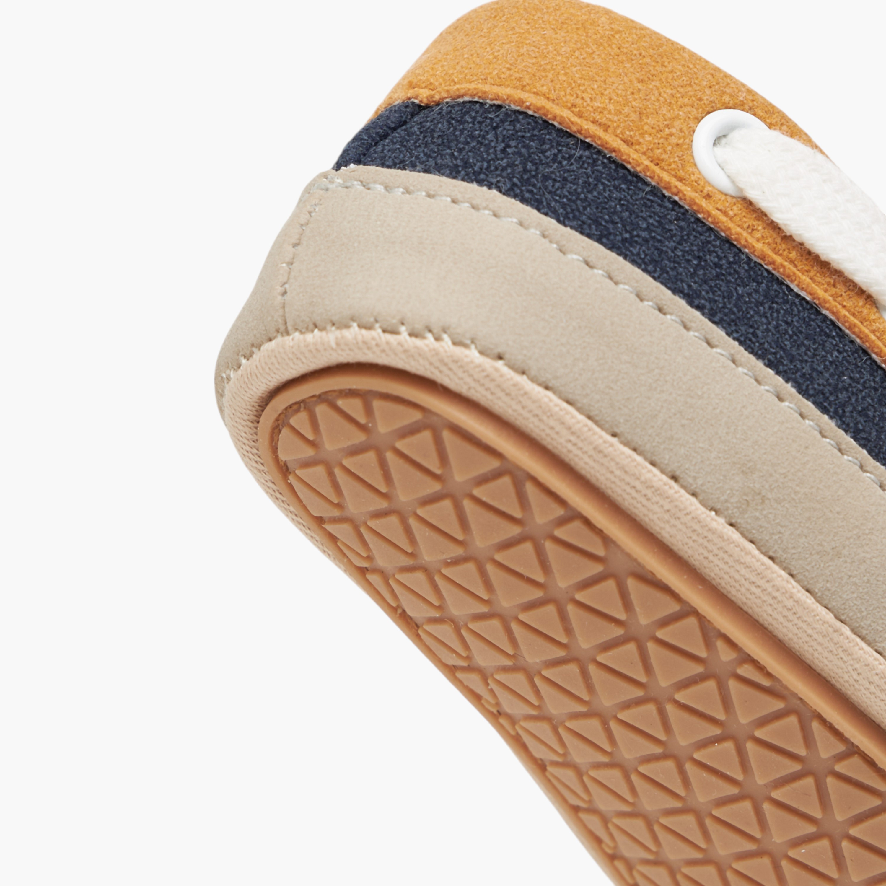 Barefeet Colourblock Booties with Hook and Loop Closure-baby-boys-shoes-booties-image-5