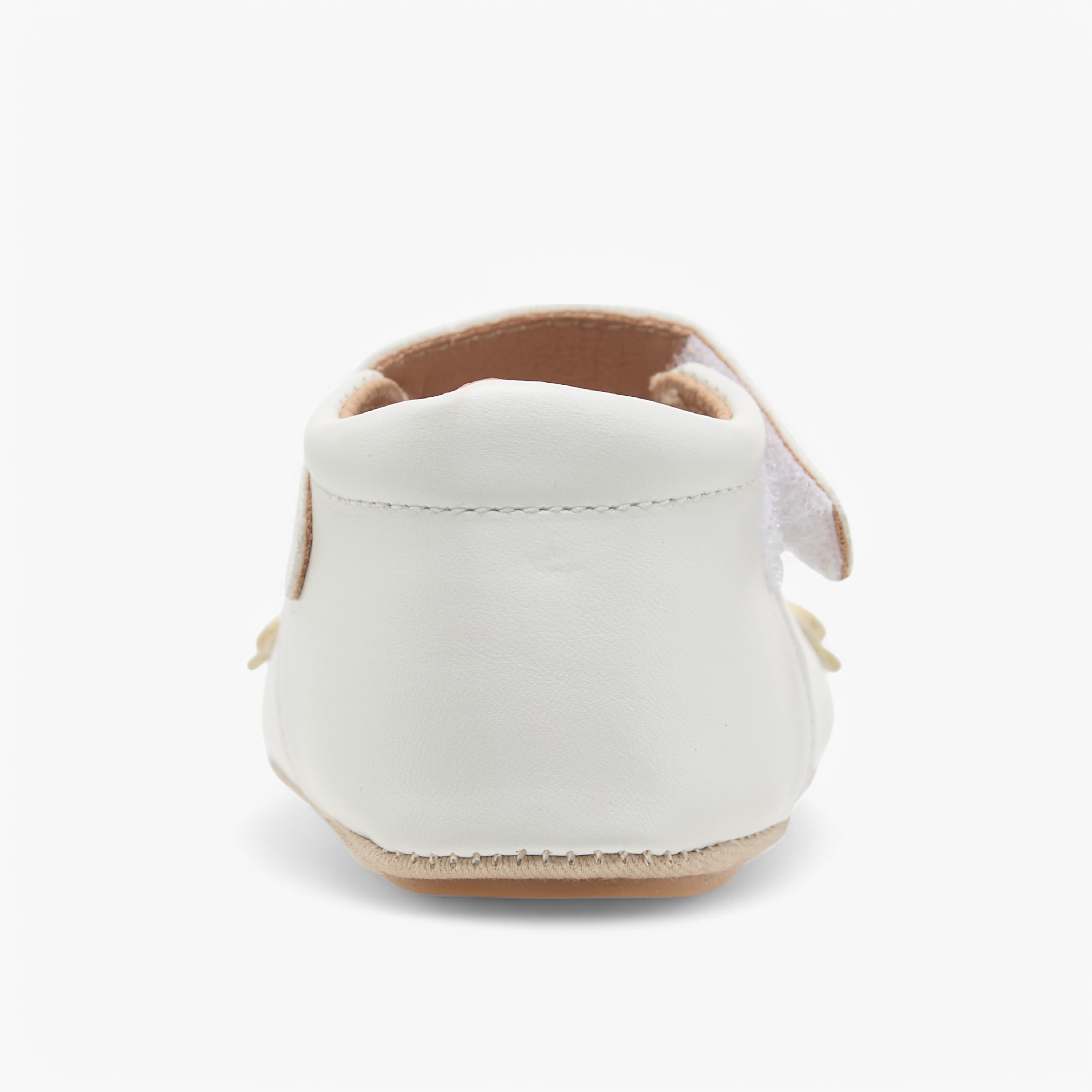 حذاء بتزيينات زهرية وبشريط إغلاق لاصق من بيرفيت-baby-girls-shoes-closedshoes-image-2