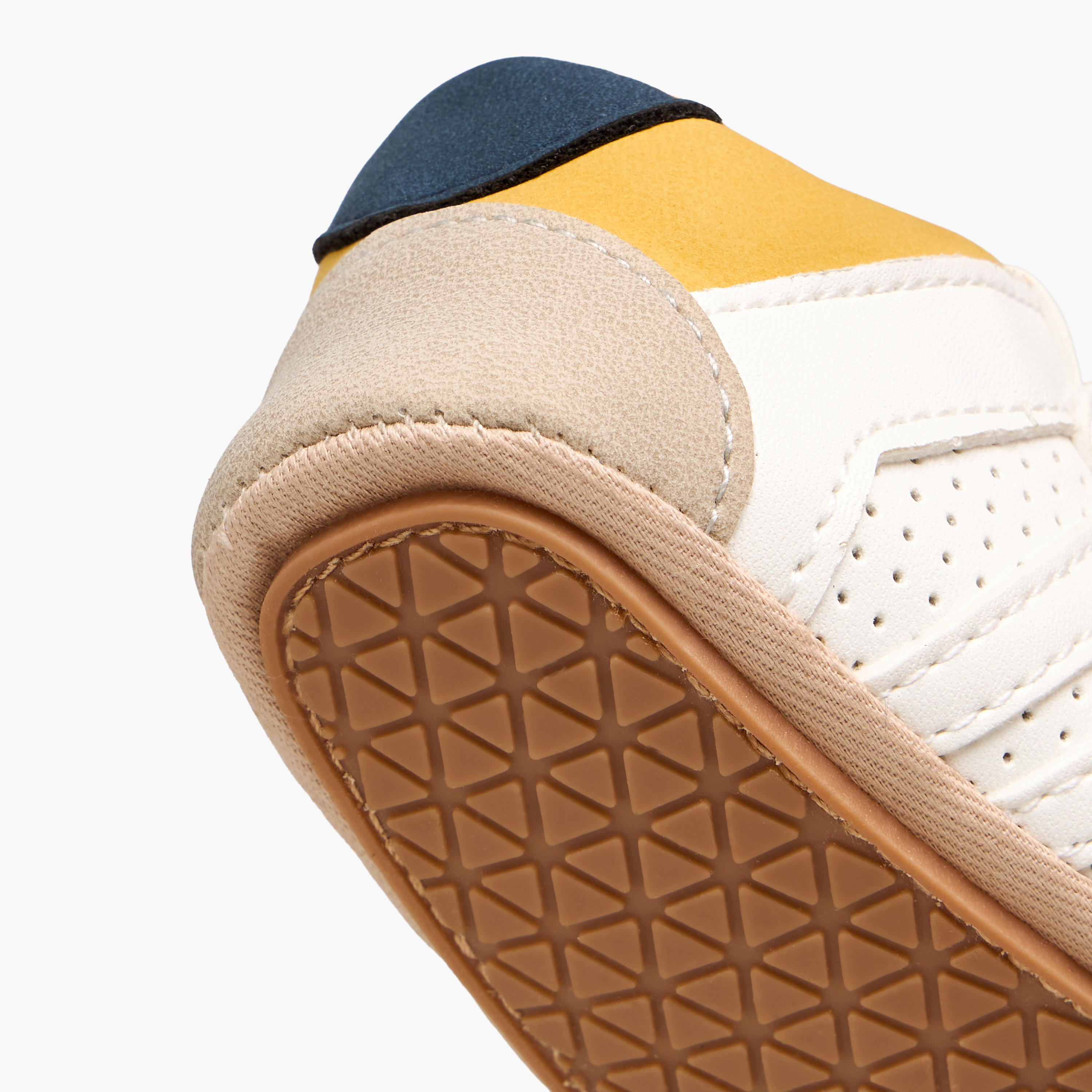 Barefeet Booties with Hook & Loop Closure, Panel Detail-baby-boys-shoes-booties-image-5