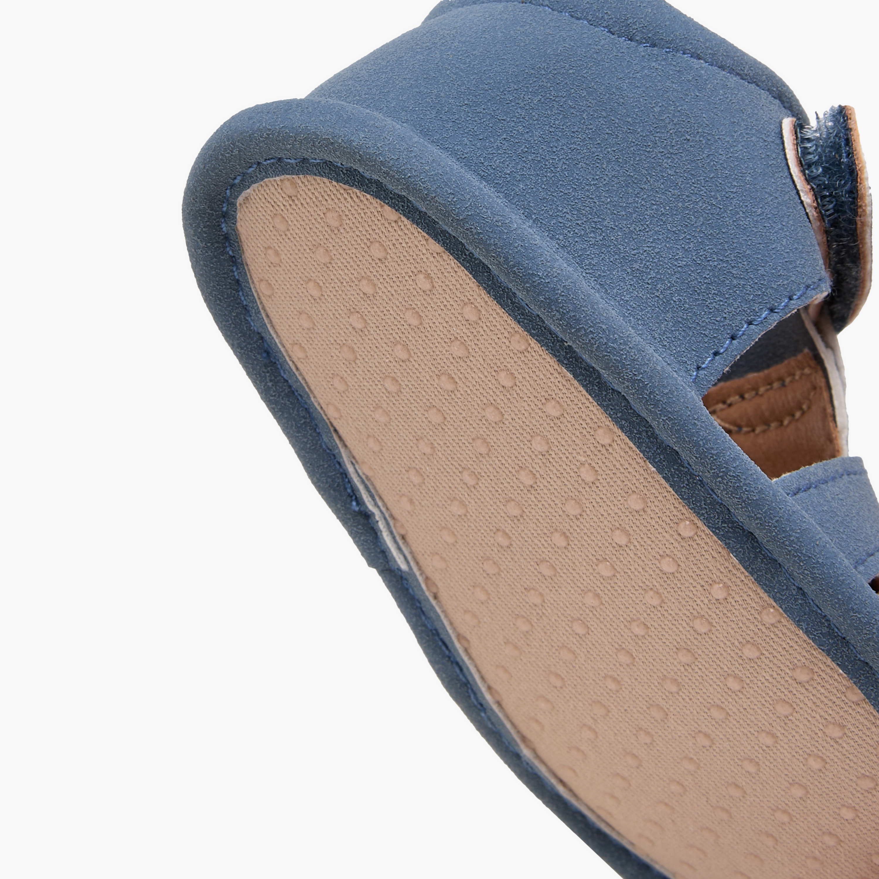 Barefeet Solid Booties with Hook and Loop Closure-baby-boys-shoes-booties-image-5