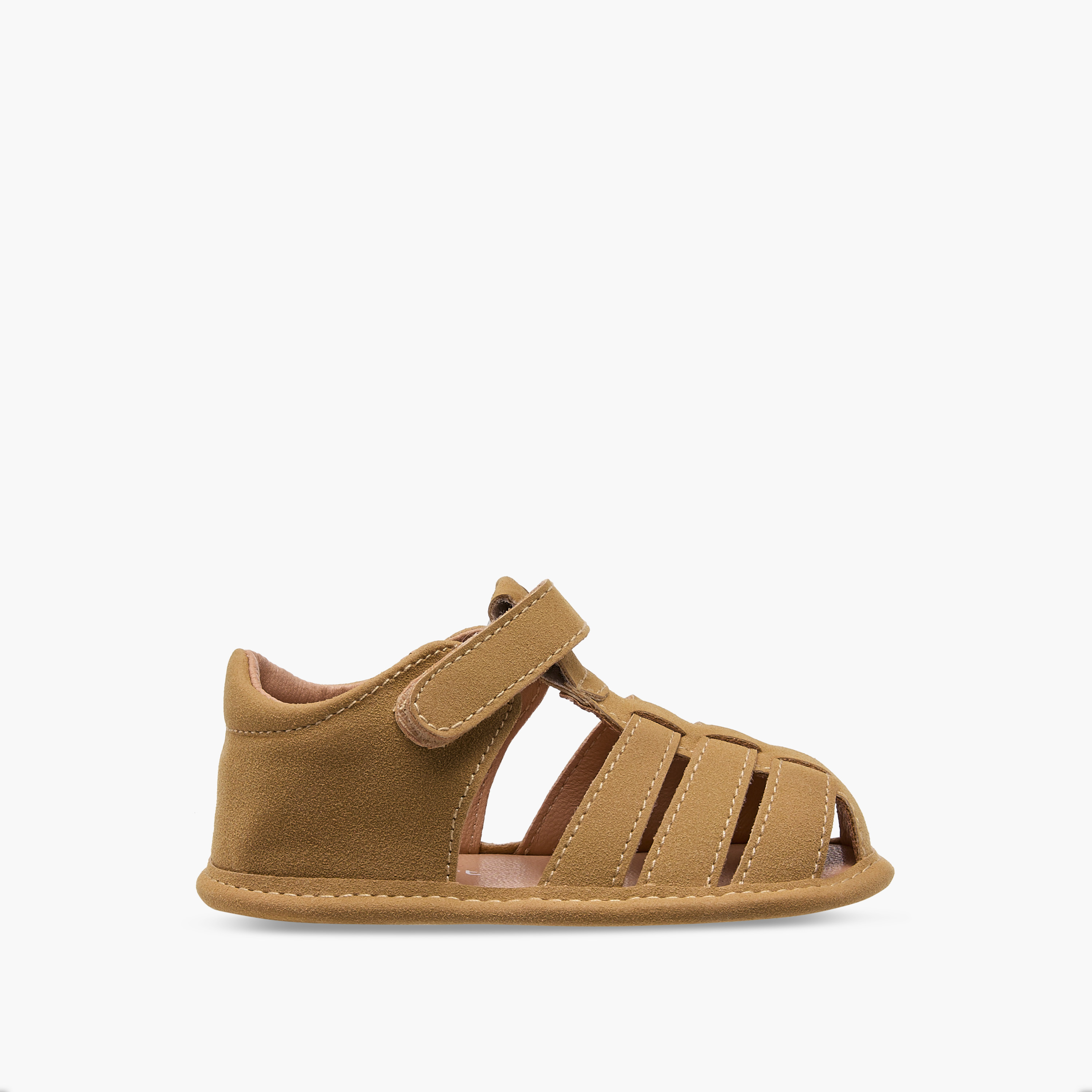 Barefeet Solid Booties with Hook and Loop Closure-baby-boys-shoes-booties-image-3
