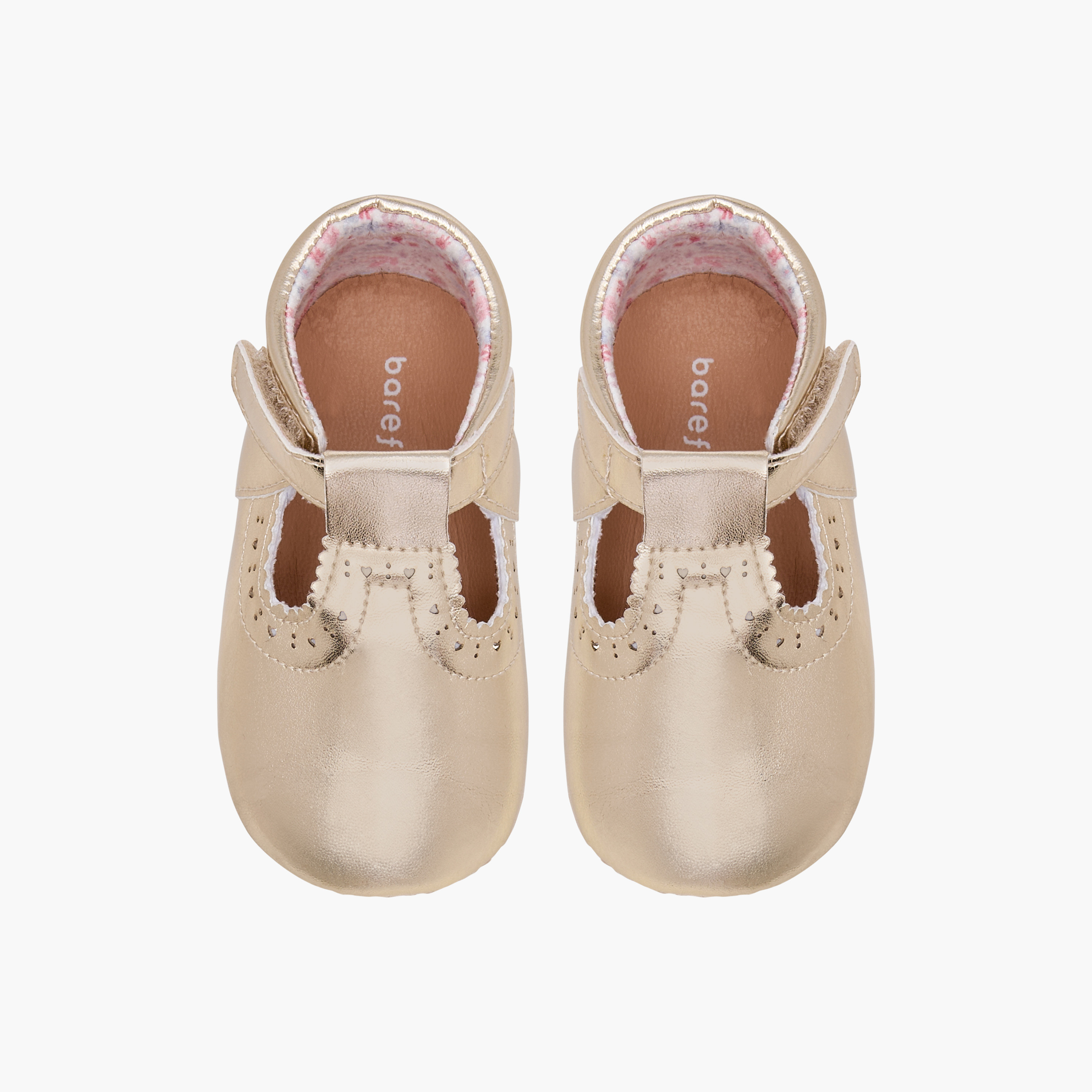 بوت بتفاصيل مفرغة وشريط إغلاق لاصق من بيرفيت-baby-girls-shoes-booties-image-1