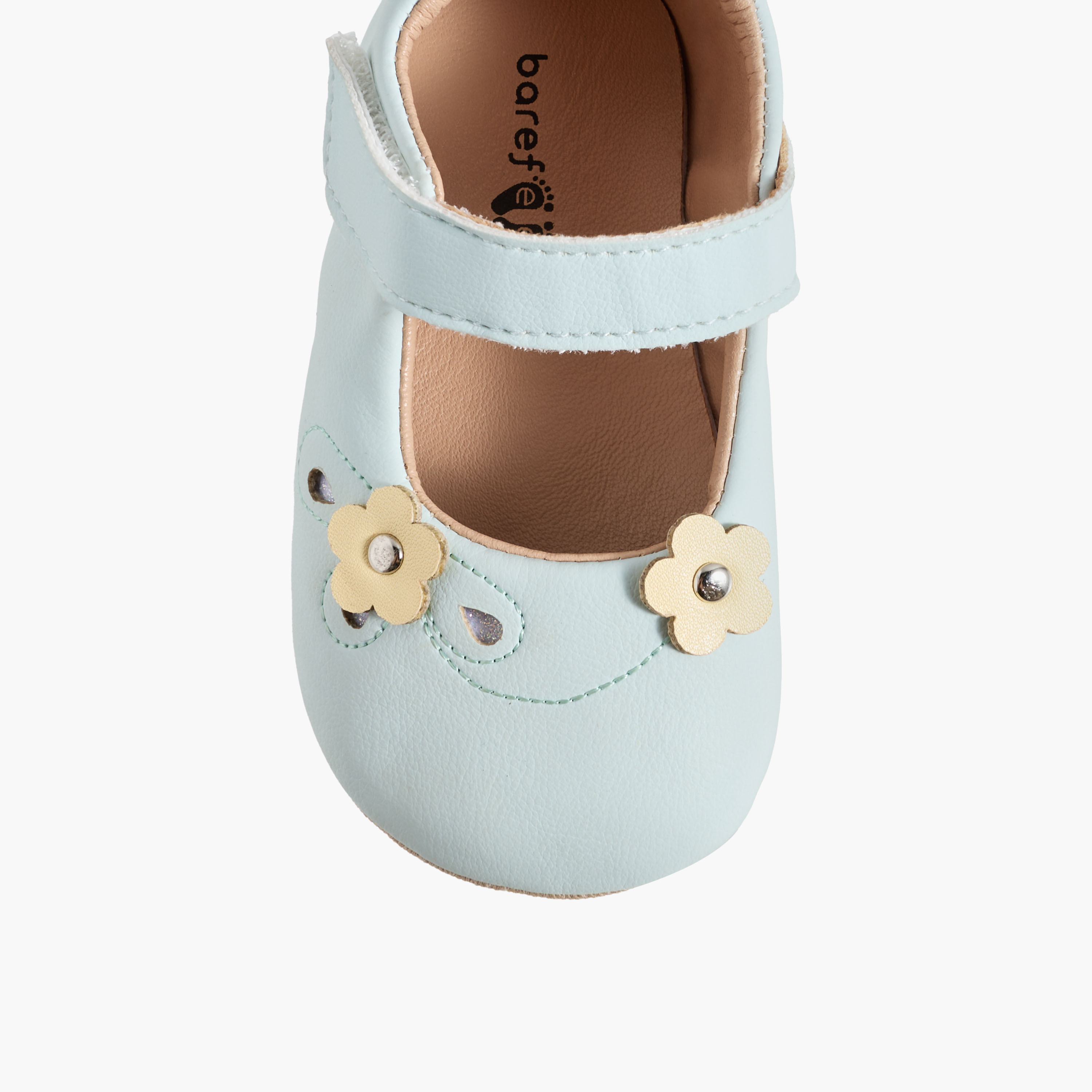 Barefeet Mary Jane Shoes with Hook & Loop Closure-baby-girls-shoes-booties-image-4