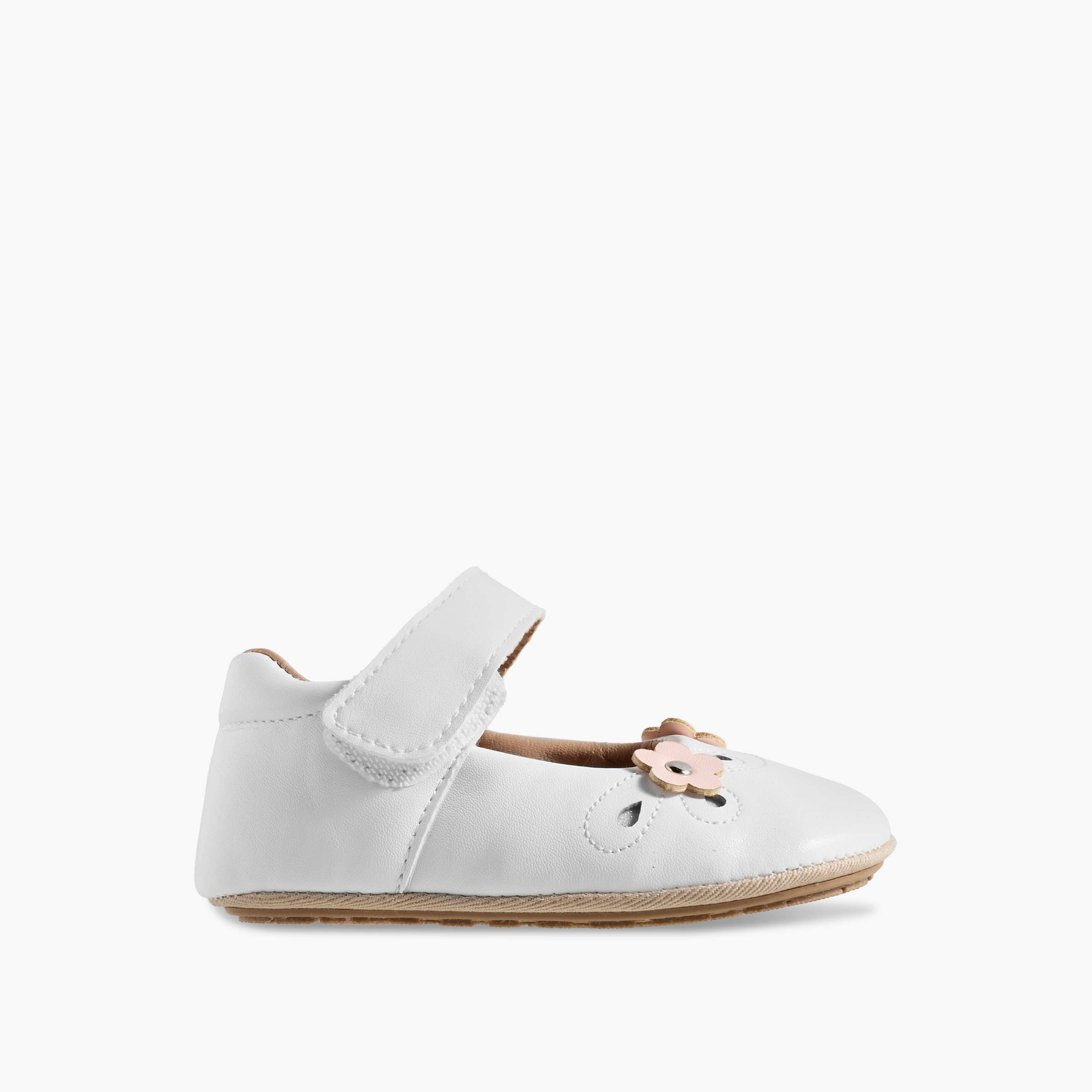 Barefeet Mary Jane Shoes with Hook & Loop Closure-baby-girls-shoes-booties-image-3