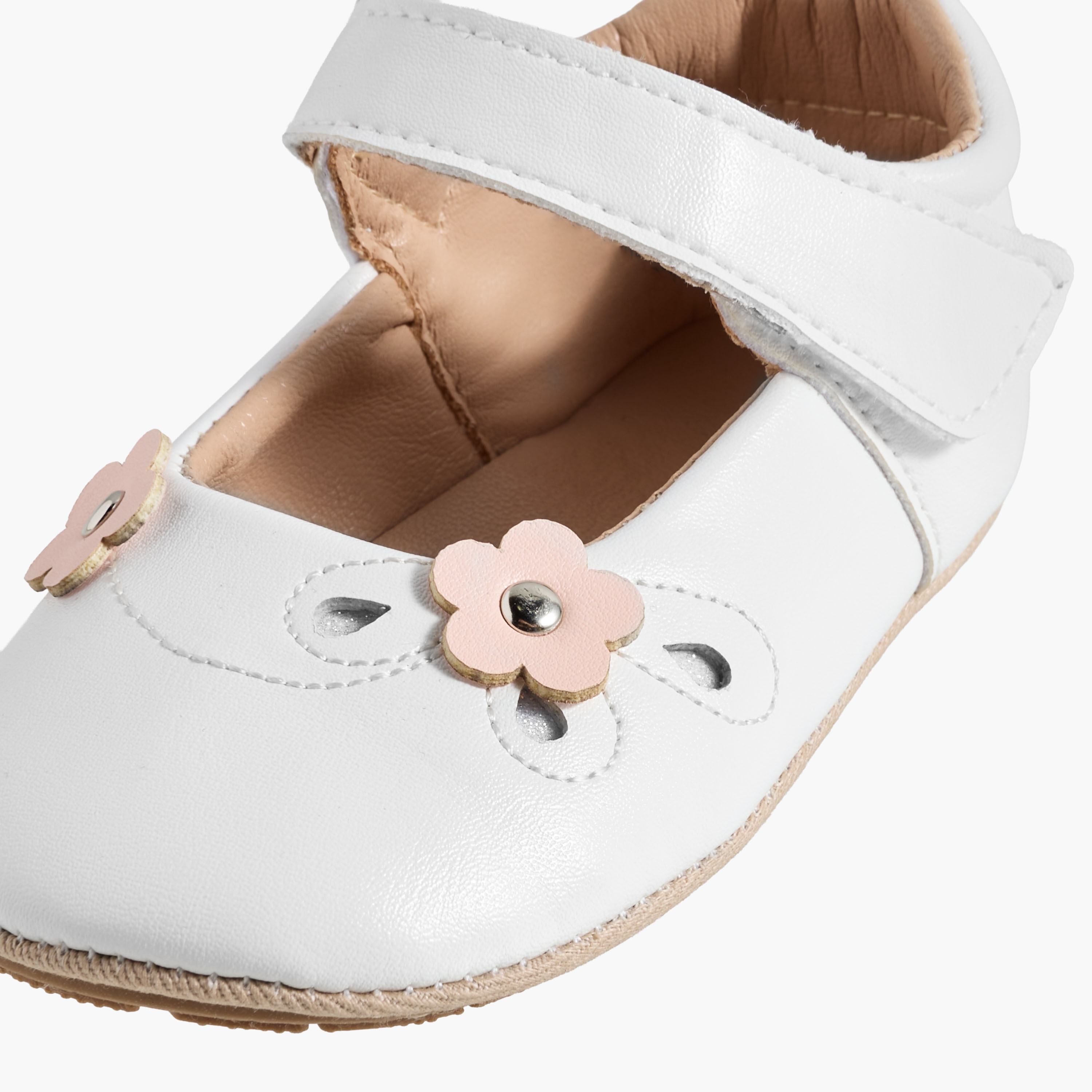 Barefeet Mary Jane Shoes with Hook & Loop Closure-baby-girls-shoes-booties-image-5