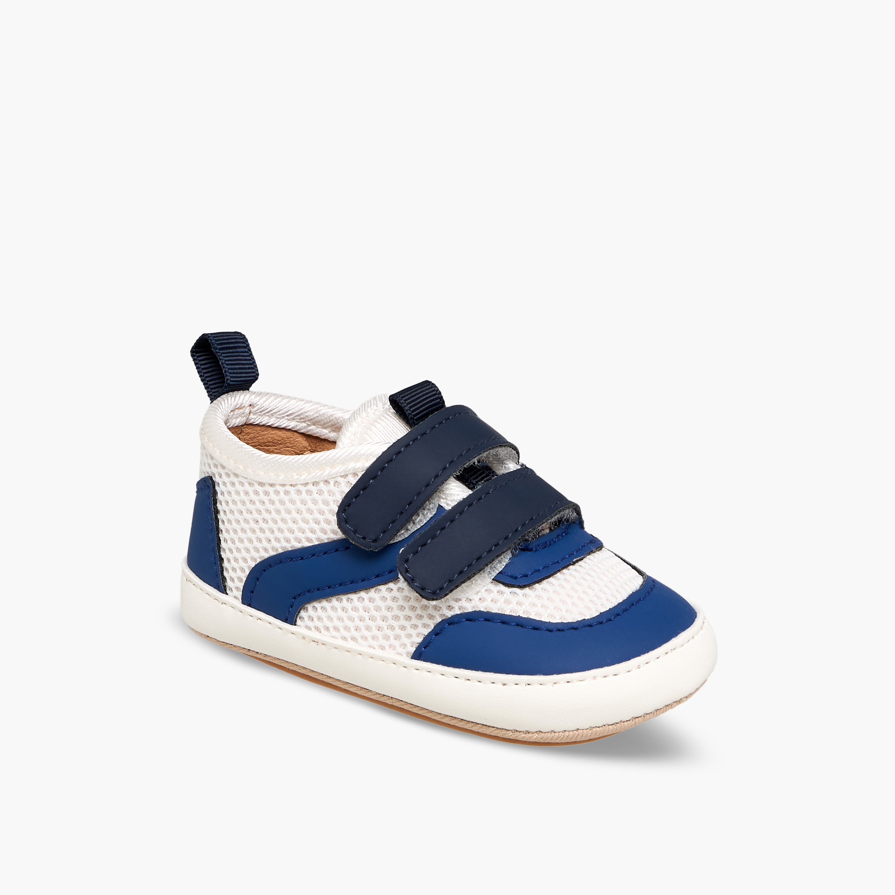 بوت بتفاصيل ألواح وشريط إغلاق لاصق من بيرفيت-baby-boys-shoes-booties-image-4