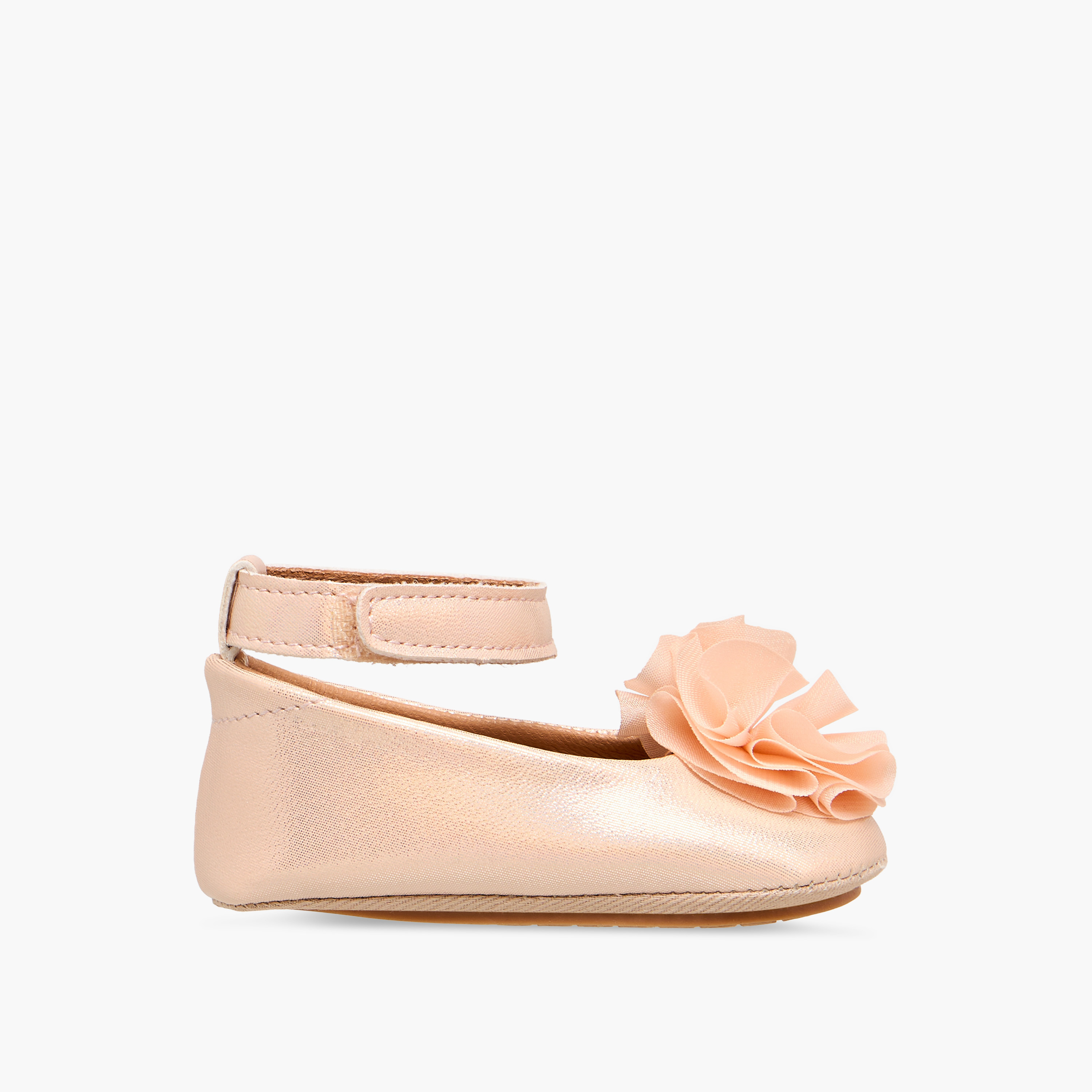 Barefeet Ballerina Shoes with Floral Accent-baby-girls-shoes-booties-image-3