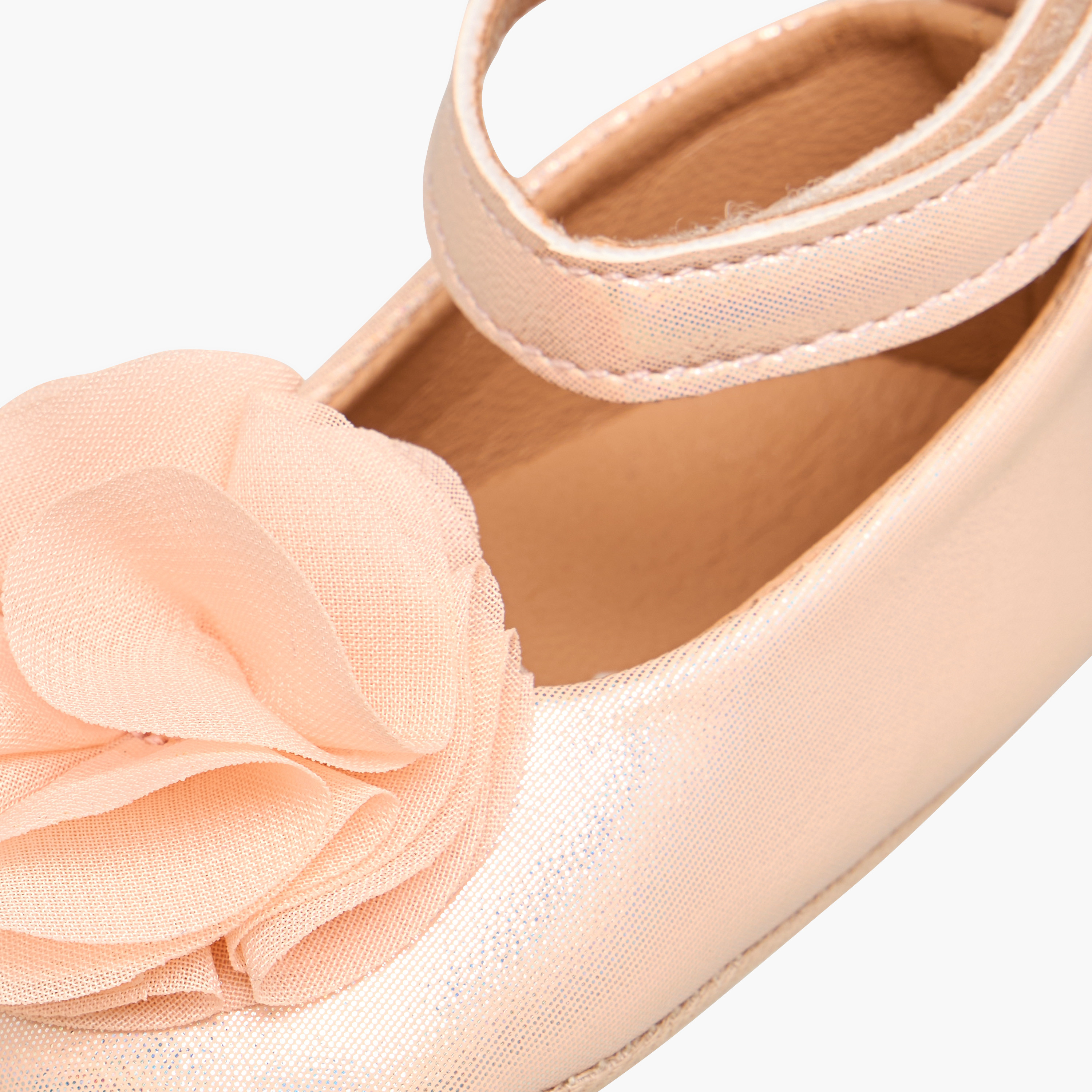 Barefeet Ballerina Shoes with Floral Accent-baby-girls-shoes-booties-image-6