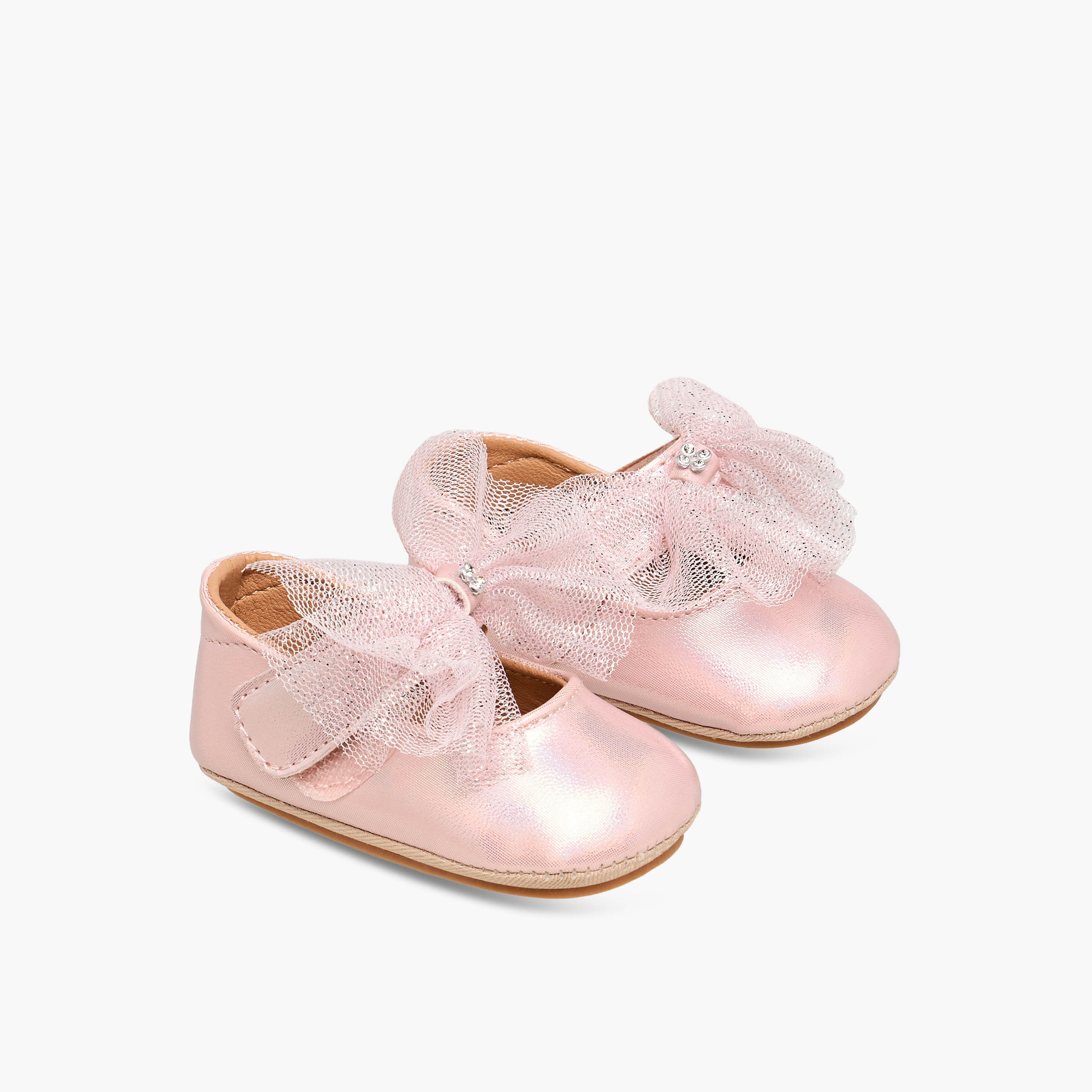 Barefeet Booties with Bow Detail-baby-girls-shoes-booties-image-1