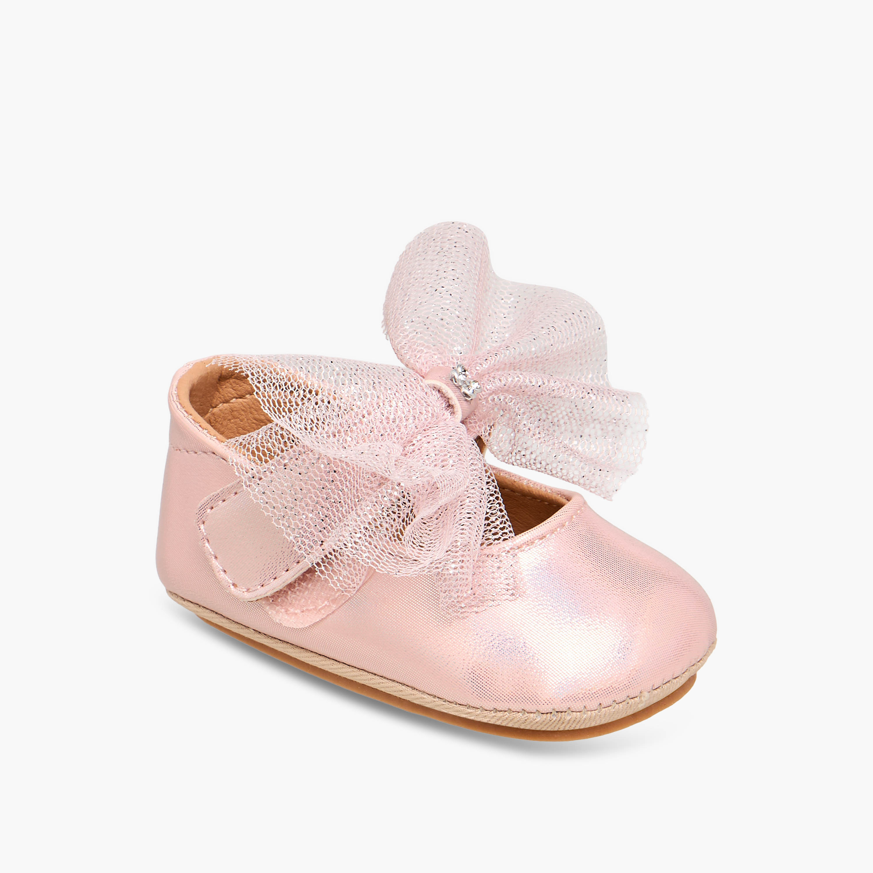 Barefeet Booties with Bow Detail-baby-girls-shoes-booties-image-2