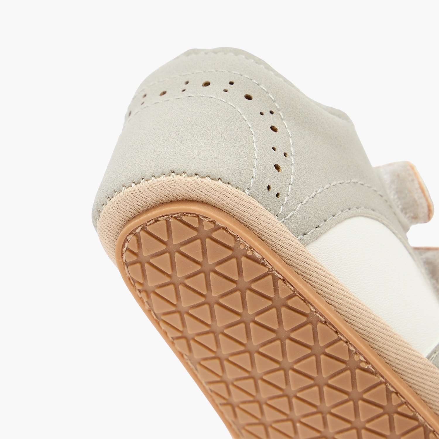 Barefeet Booties with Hook & Loop, Panelled Design-baby-boys-shoes-booties-image-5