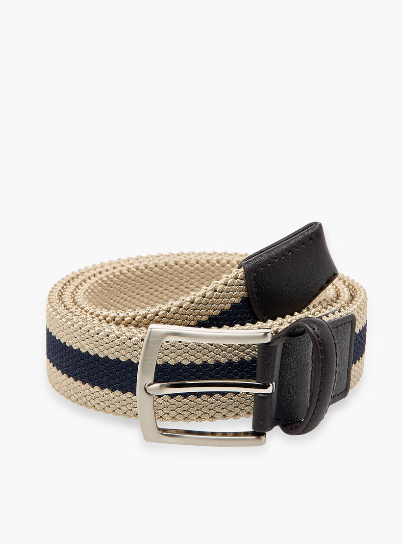 حزام بارز الملمس بإبزيم إغلاق بدبوس من إل بي إل من شو إكسبرس-men-beltsandwallets-belts-image-2