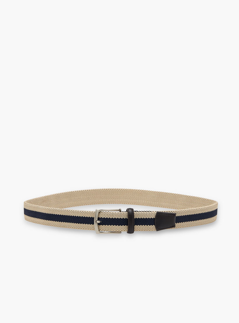 حزام بارز الملمس بإبزيم إغلاق بدبوس من إل بي إل من شو إكسبرس-men-beltsandwallets-belts-image-3