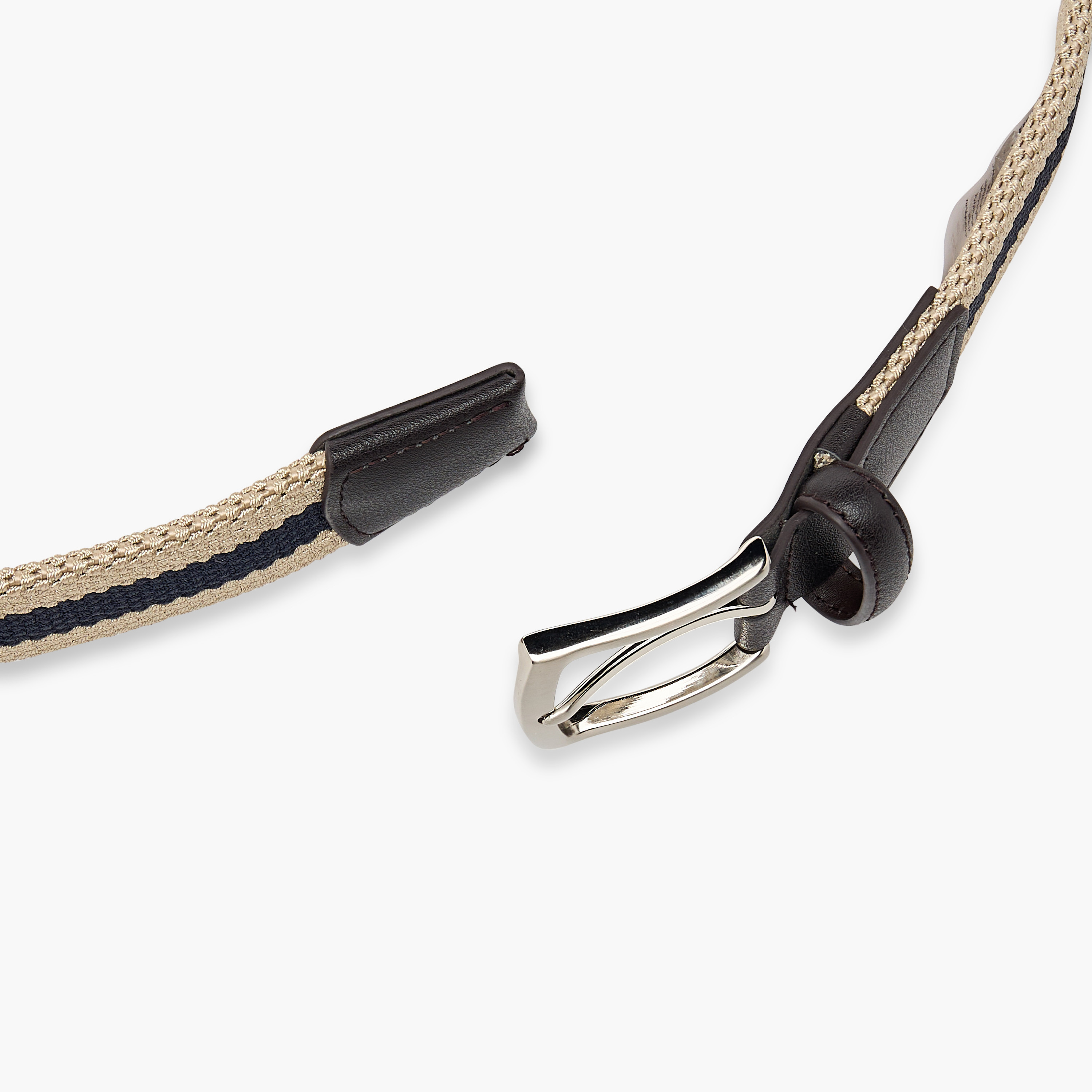 حزام بارز الملمس بإبزيم إغلاق بدبوس من إل بي إل من شو إكسبرس-men-beltsandwallets-belts-image-5